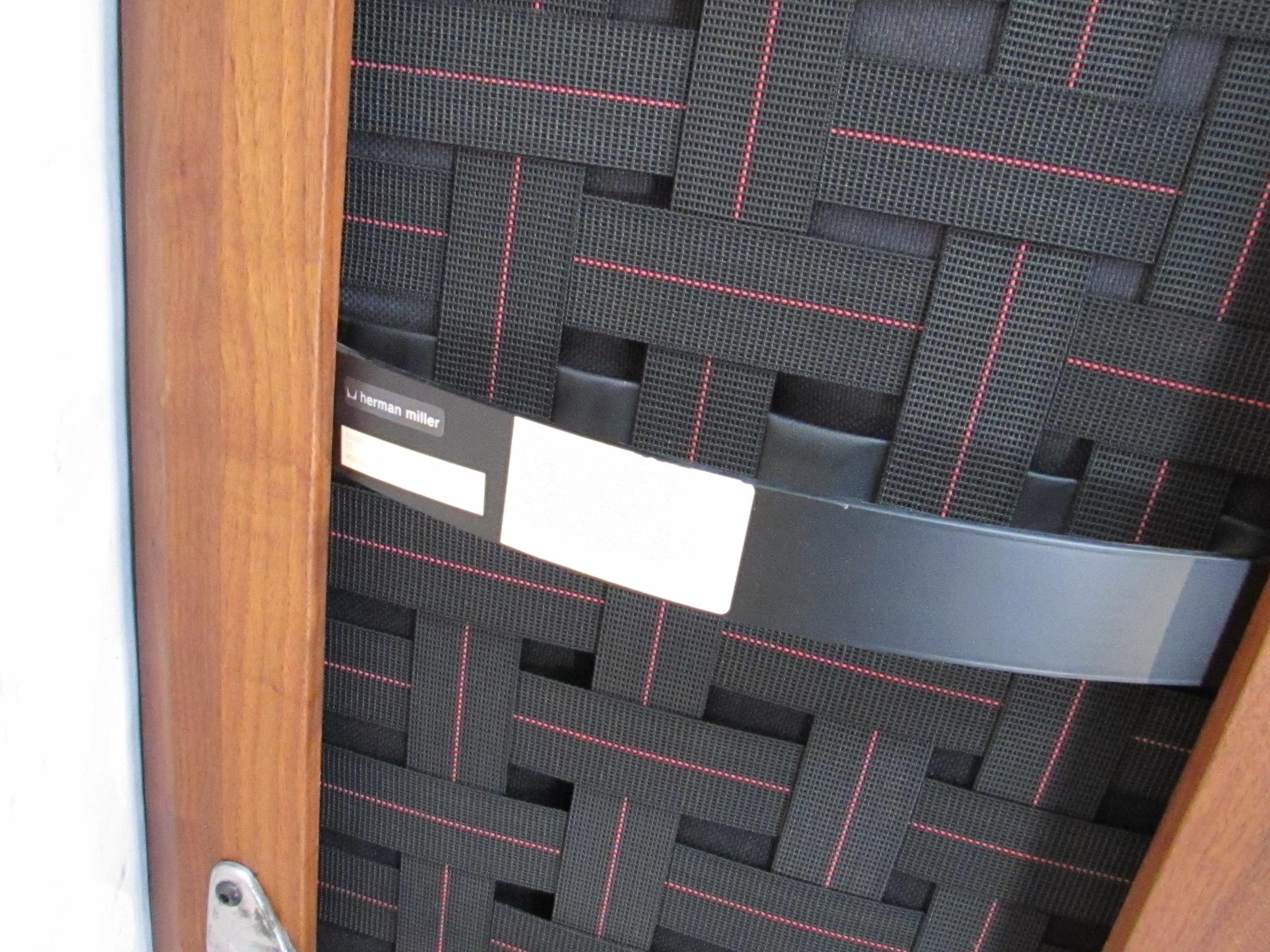 Divano Eames per Herman Miller in pelle nera di noce e alluminio con soft pad in vendita 9