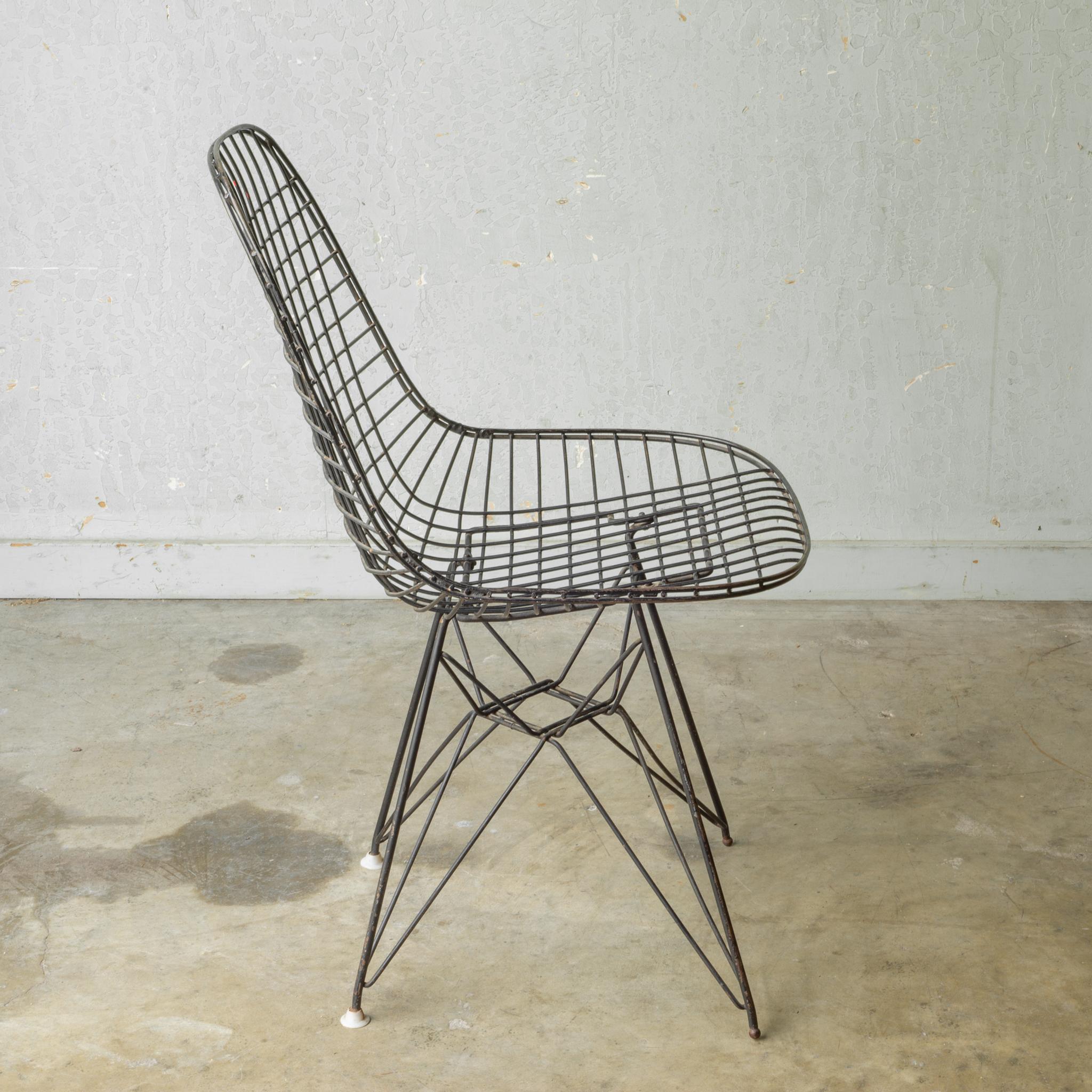 20th Century Eames for Herman Miller Wire DKR Chairs, circa 1950