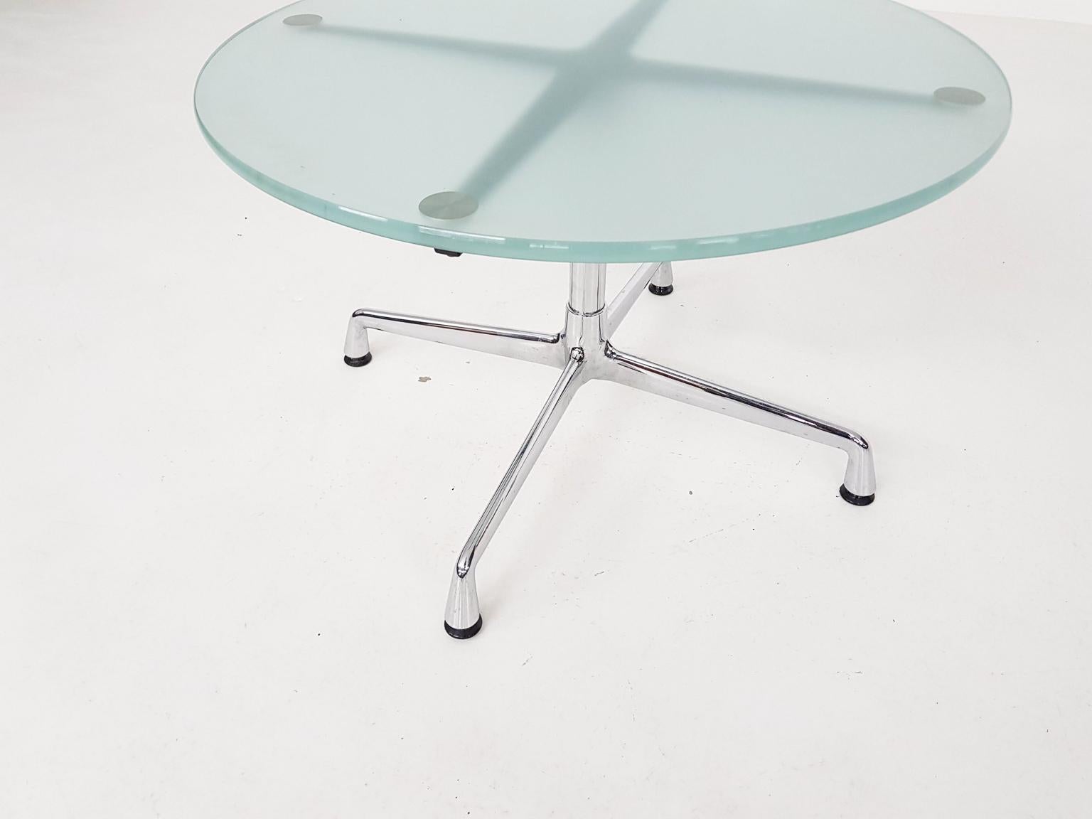 eames glass coffee table
