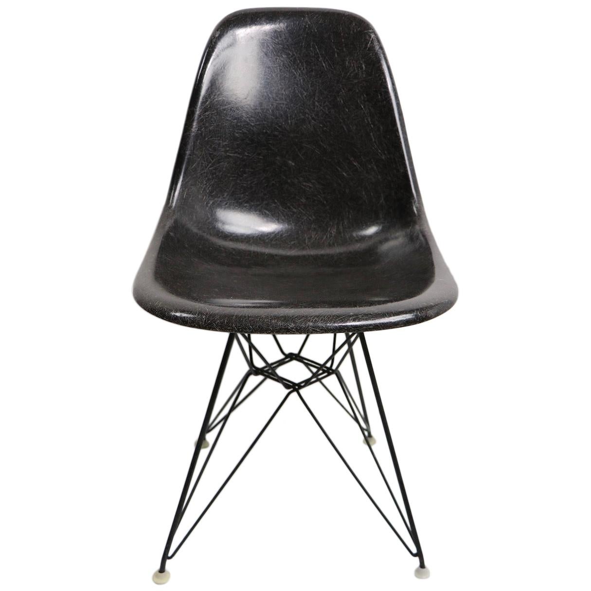 Eames Grey Fiberglass DSR on Eiffel Tower Base