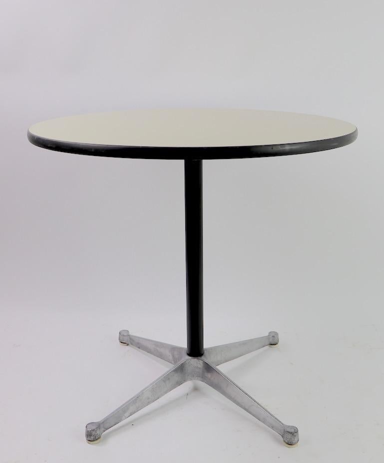 American Eames Herman Miller Aluminum Group Cafe Dining Table