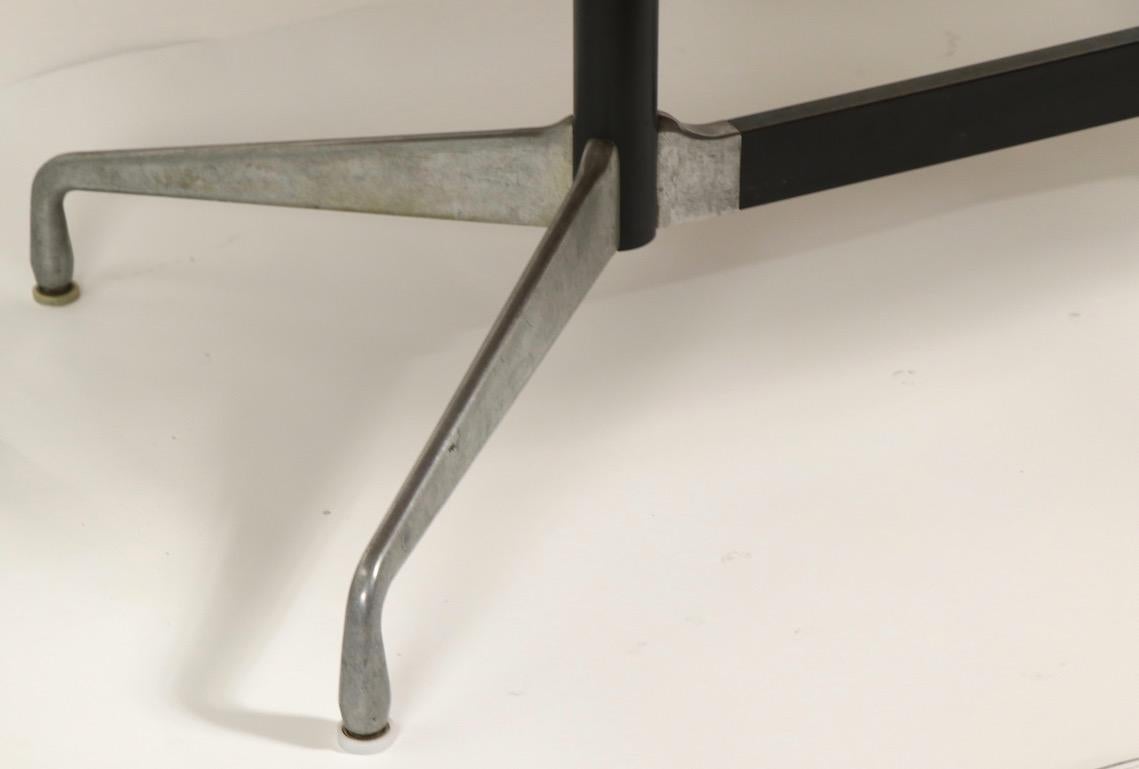 Eames Herman Miller Aluminum Group Conference Table with Rosewood Top 1