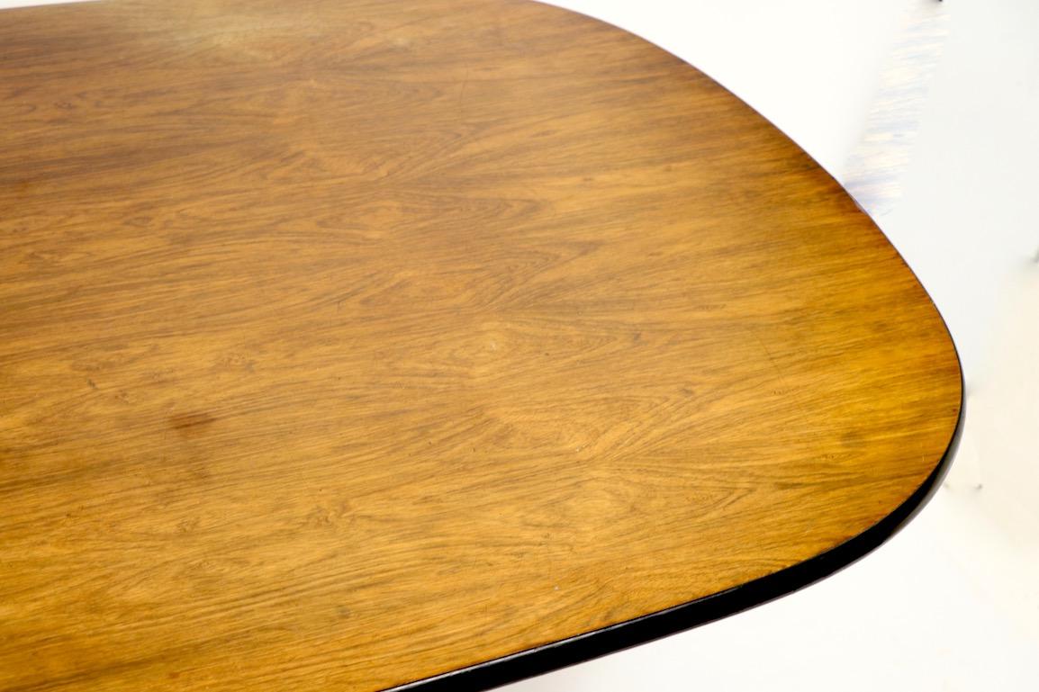 Eames Herman Miller Aluminum Group Conference Table with Rosewood Top In Good Condition In New York, NY