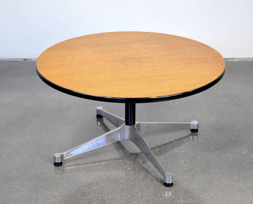Eames Herman Miller Aluminum Group Round Occasional Table For Sale At 1stdibs