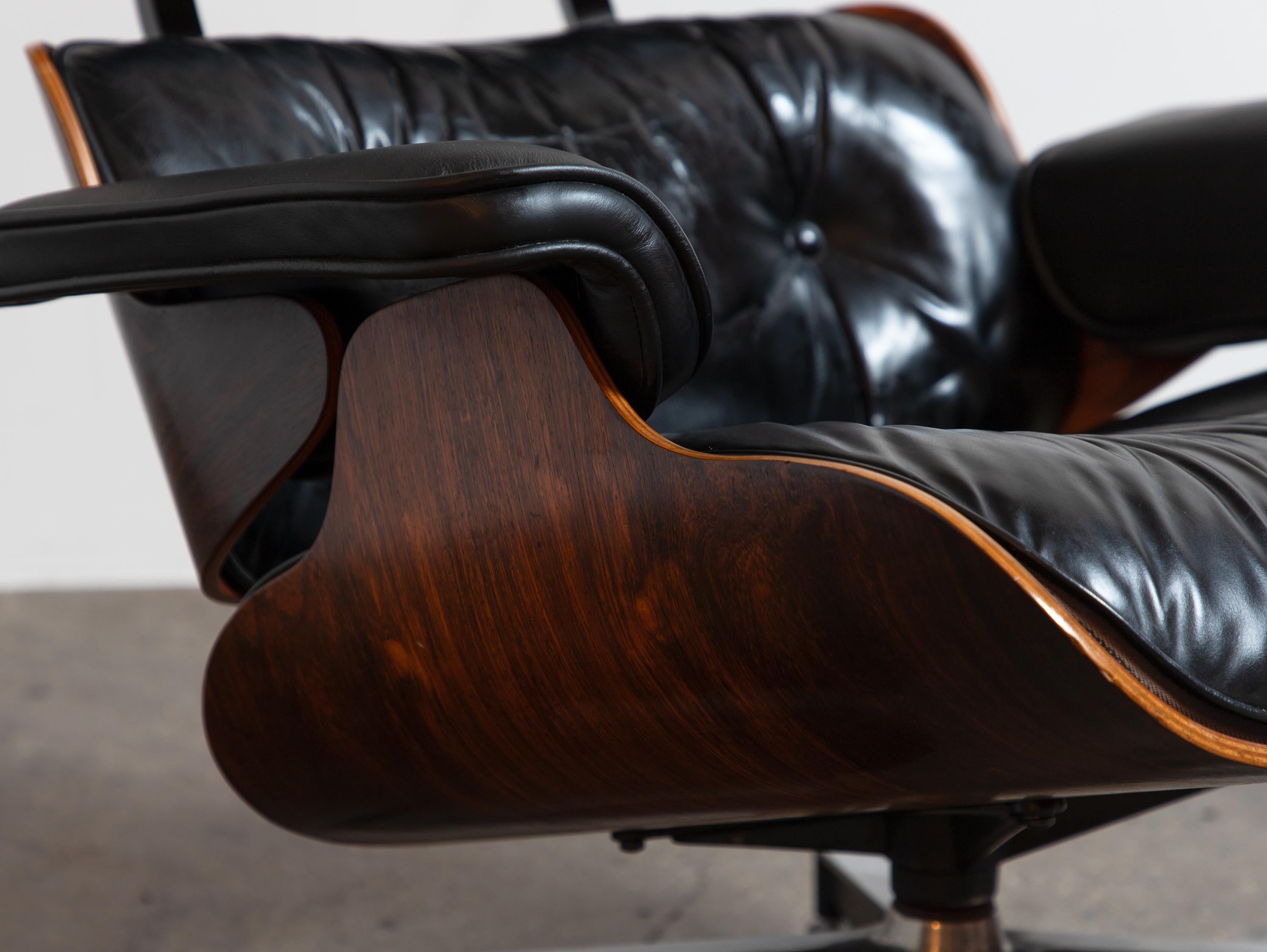 Eames Herman Miller Brazilian Rosewood 670 Lounge Chair and 671 Ottoman 1