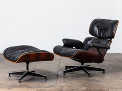 Eames Herman Miller Brazilian Rosewood 670 Lounge Chair and 671 Ottoman