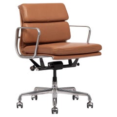 Eames Herman Miller Brown Leather Desk Chair Soft Pad 2000s