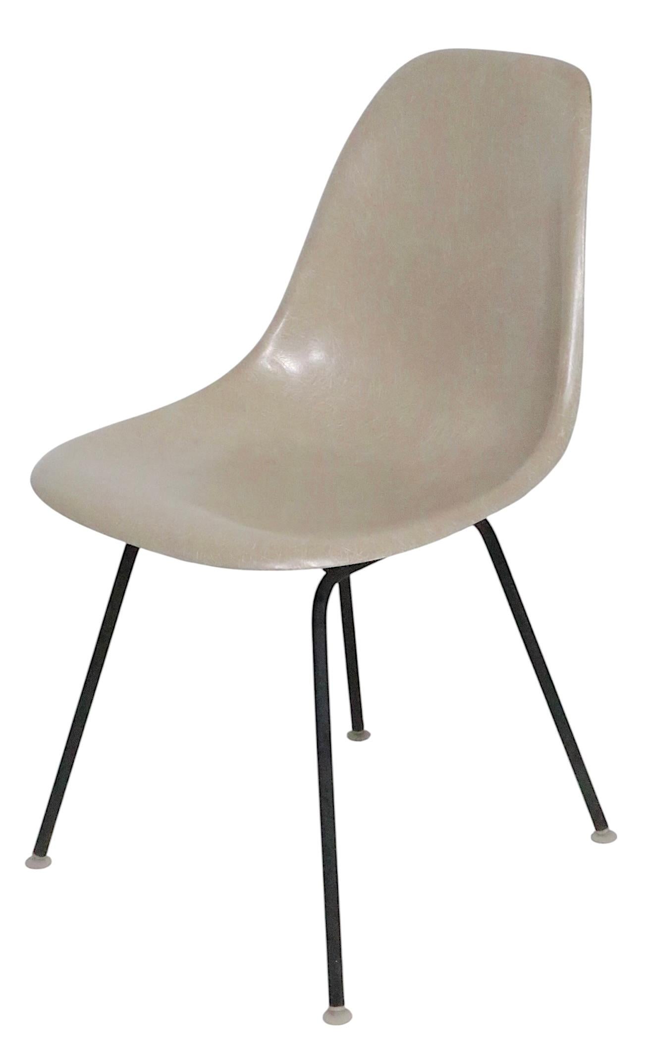 Eames Herman Miller  Fiberglass Shell DSX Chair from IBM c 1950/60's For Sale 3