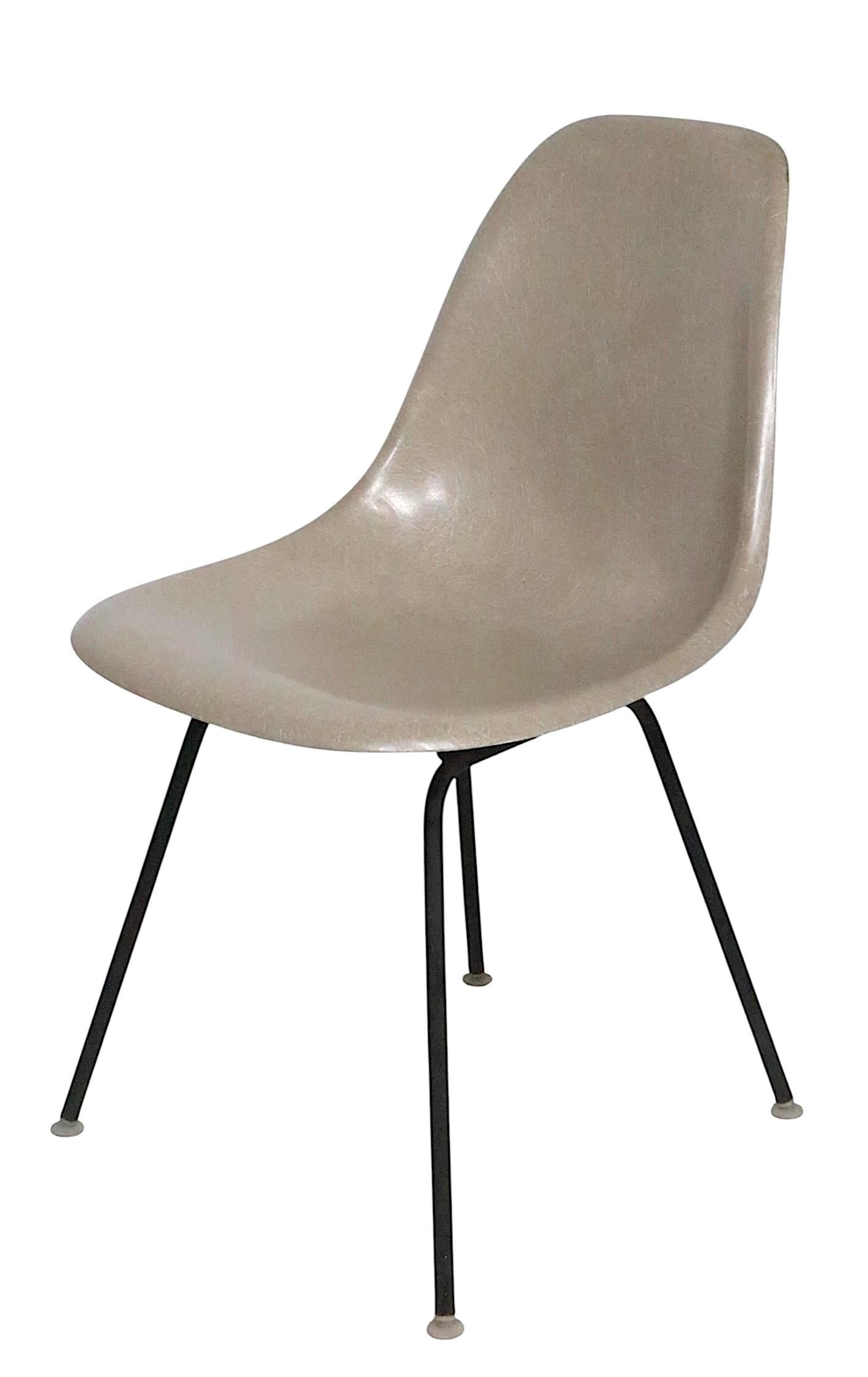 Mid-Century Modern Eames Herman Miller  Fiberglass Shell DSX Chair from IBM c 1950/60's For Sale