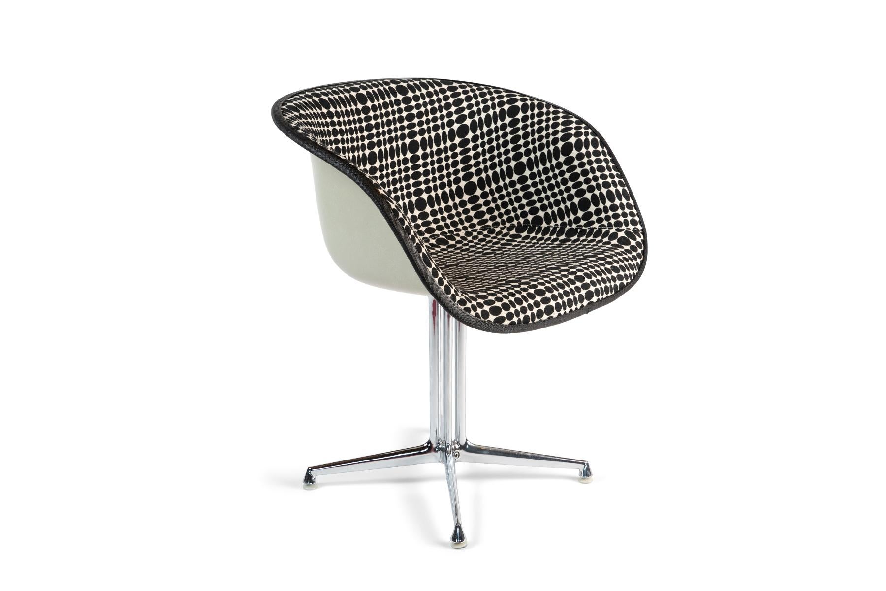Mid-Century Modern La Fonda Chairs by Eames for Herman Miller in Verner Panton Fabric