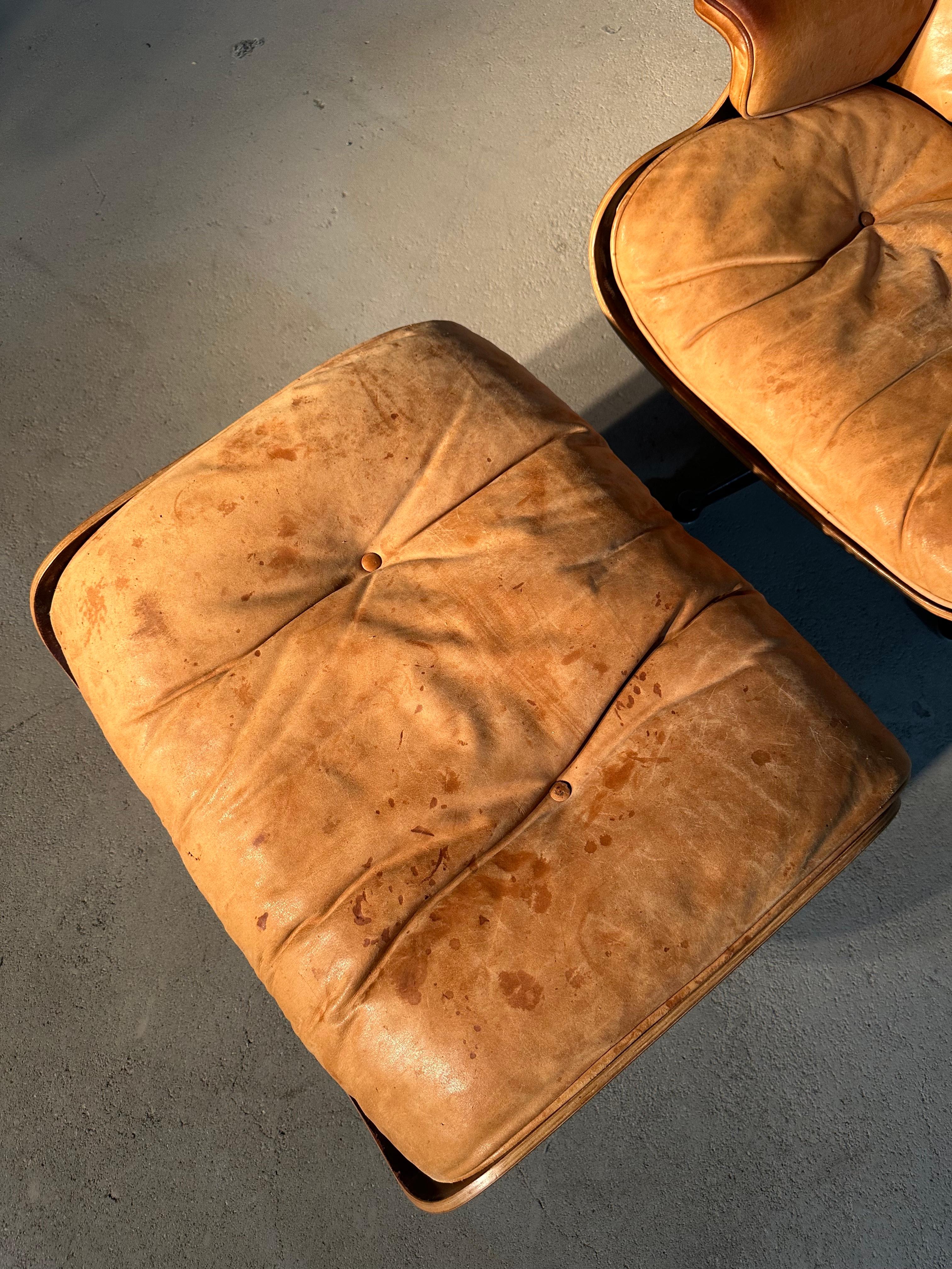 Eames Herman Miller Lounge Chairs + Ottoman 5