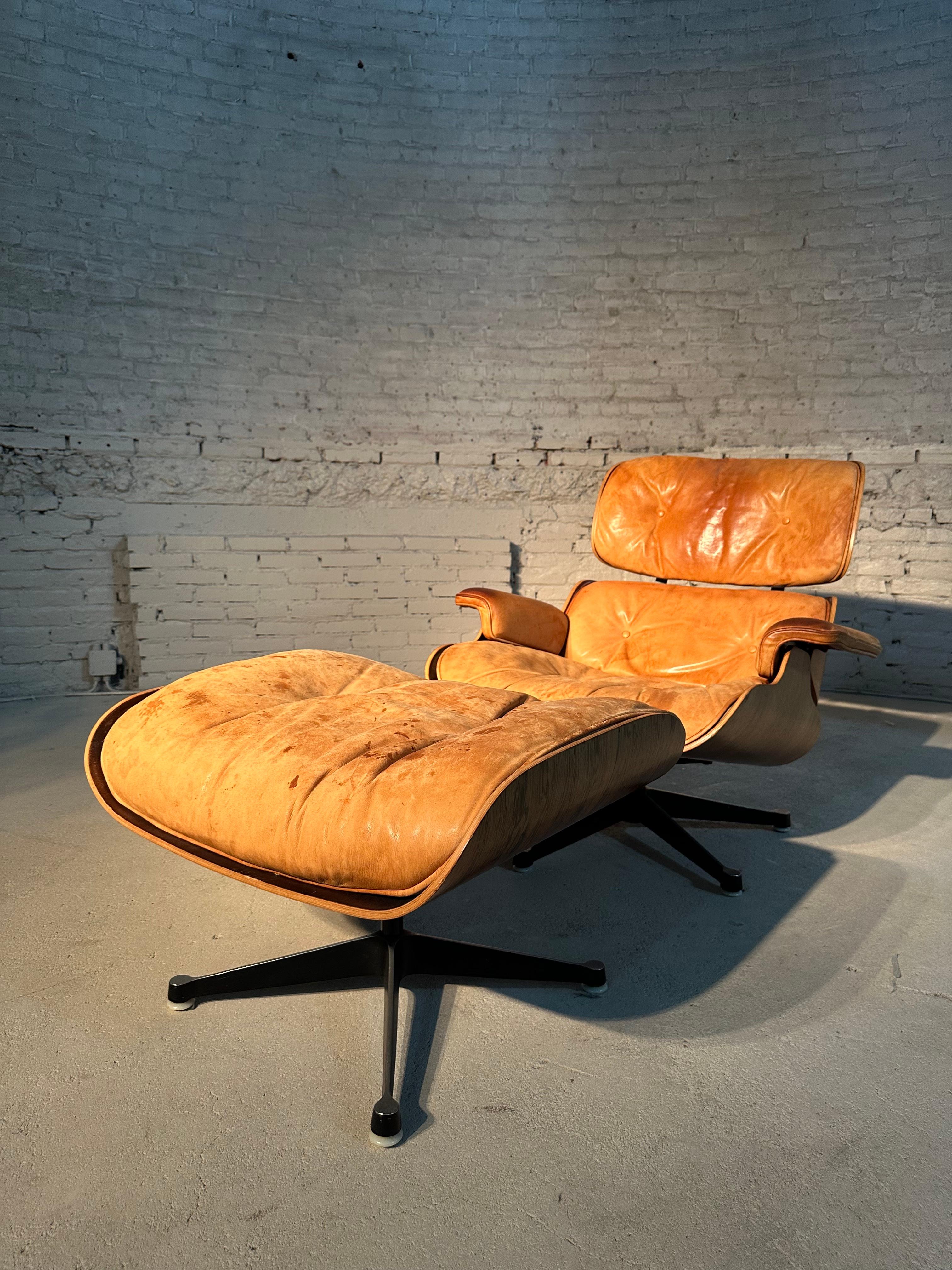 Eames Herman Miller Lounge Chairs + Ottoman 6