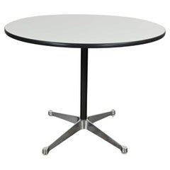Eames Herman Miller MCM Aluminum Group Tables Contract Base Black & White 2 Avai