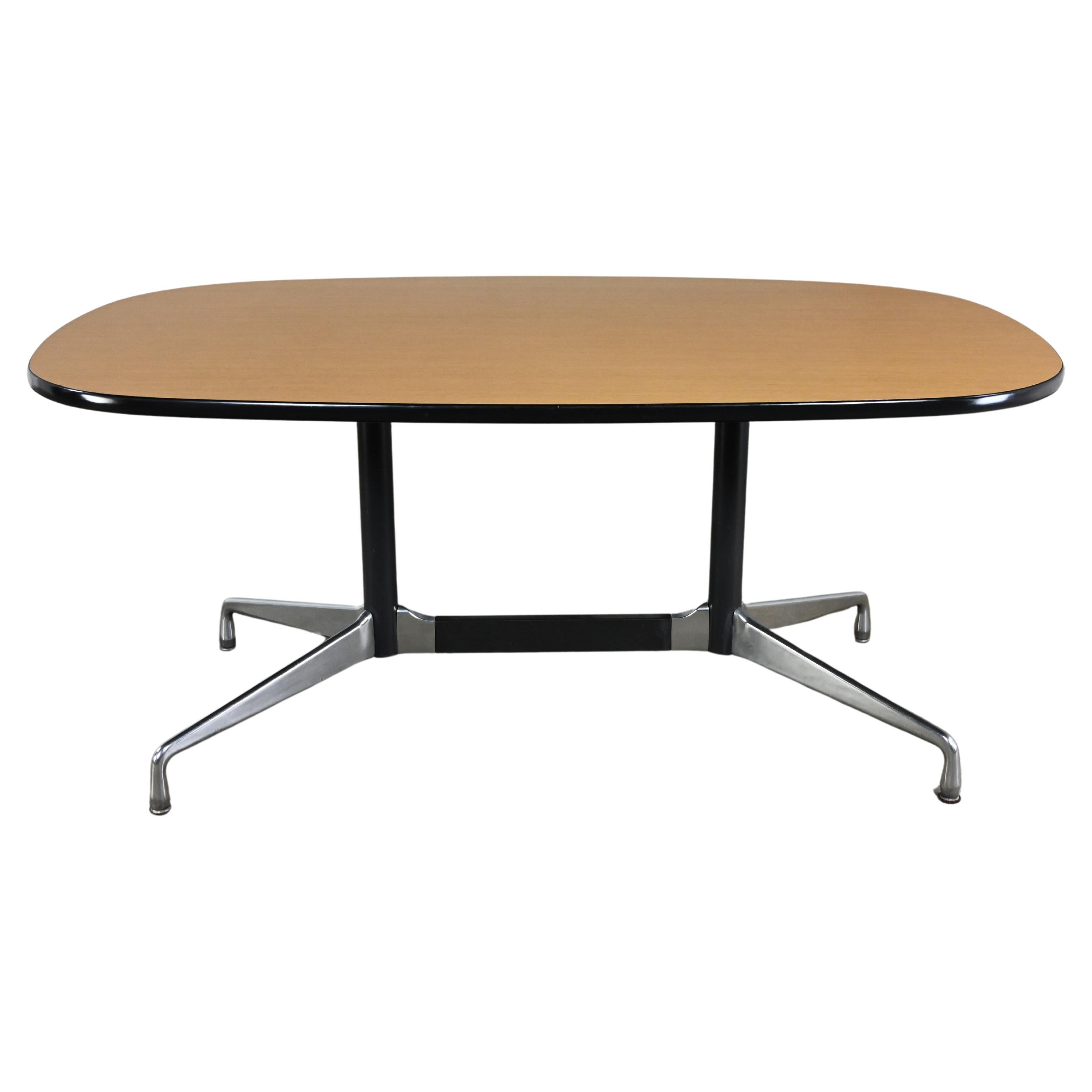 Eames Herman Miller Oval Conference Dining Table Universal Segmented Laminate 