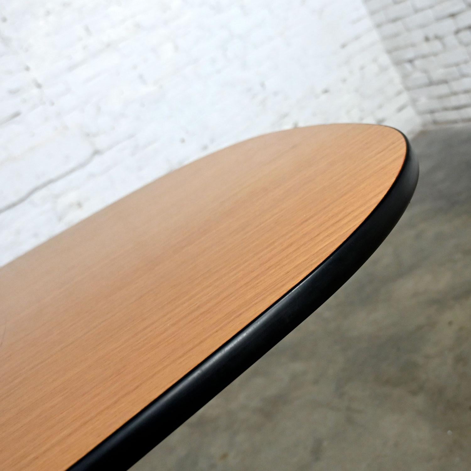 Eames Herman Miller Oval Conference or Dining Table Universal Segmented Base 1