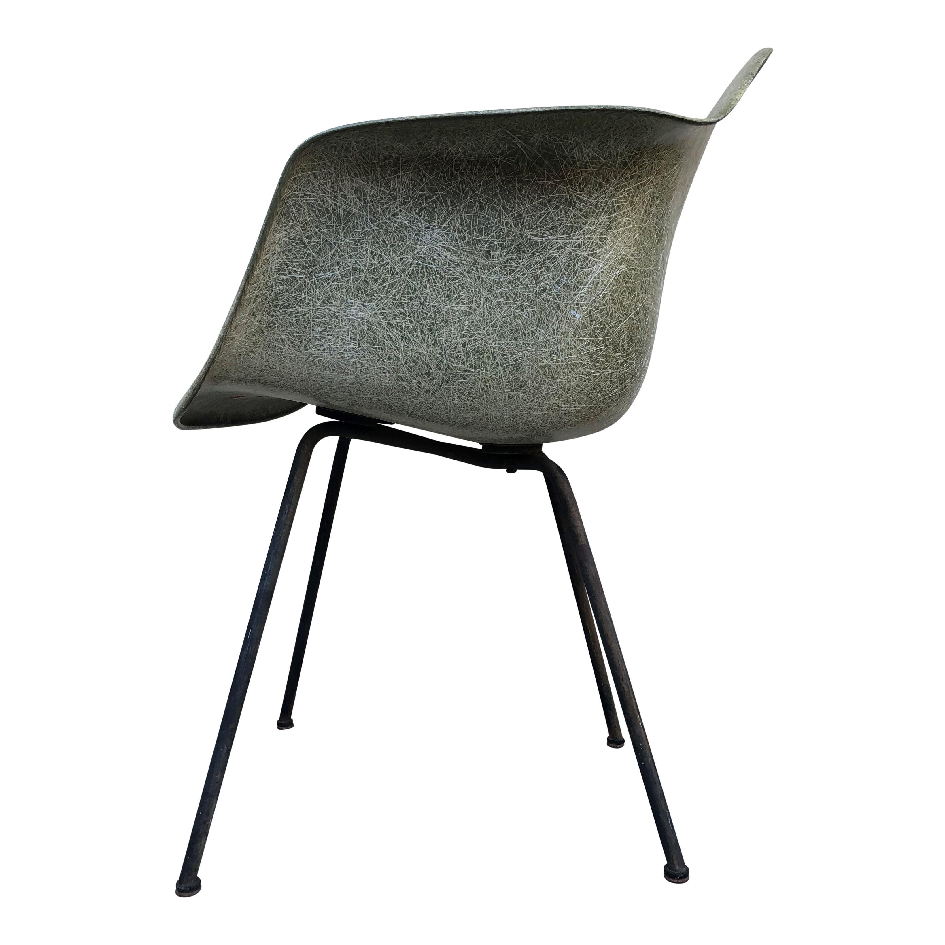 Mid-Century Modern 6 Eames Herman Miller Seafoam Green Zenith DAX Chair, Midcentury Collectible