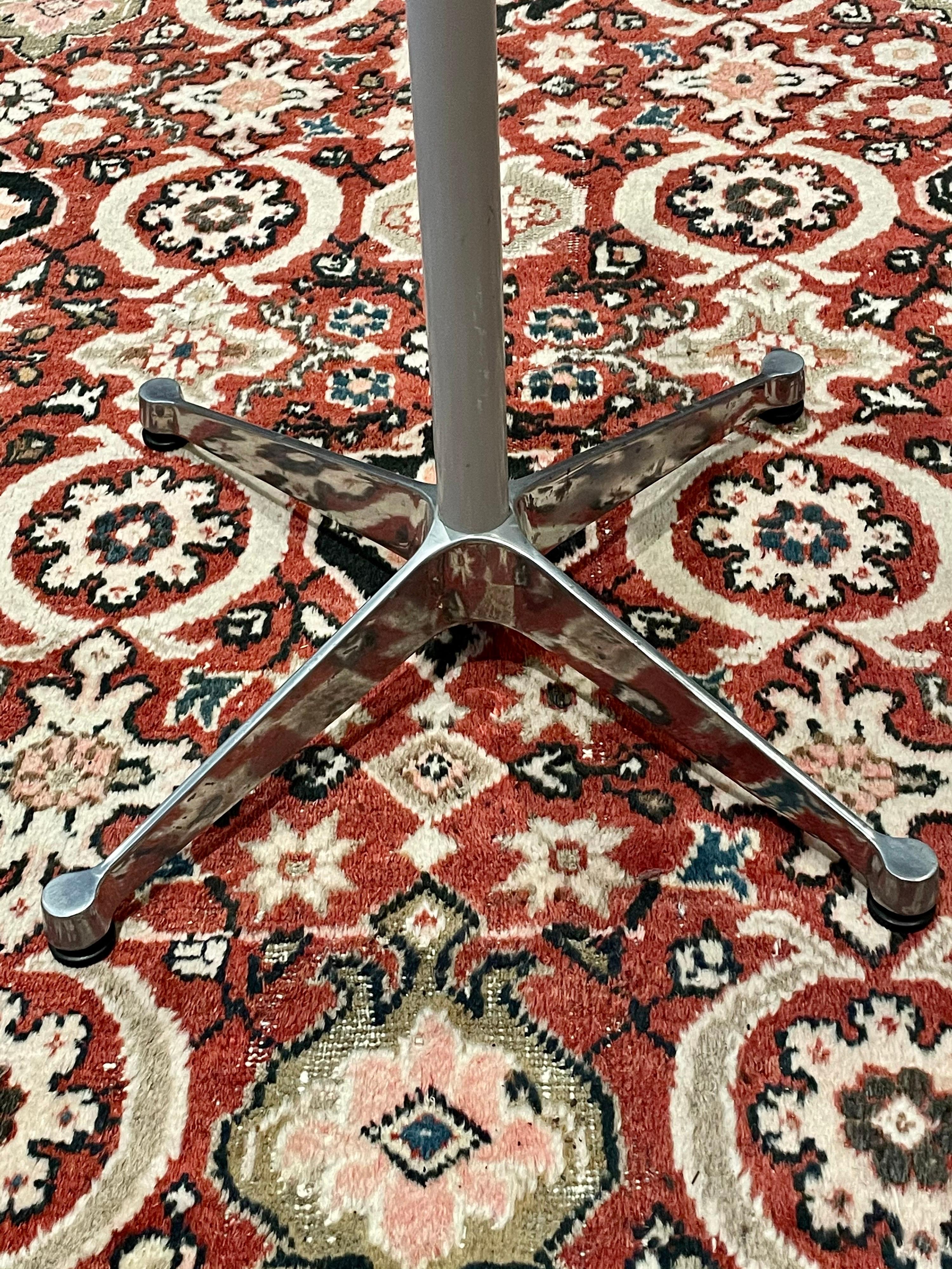Eames Herman Miller Star Base Aluminum Group Dining Table in Travertine 1