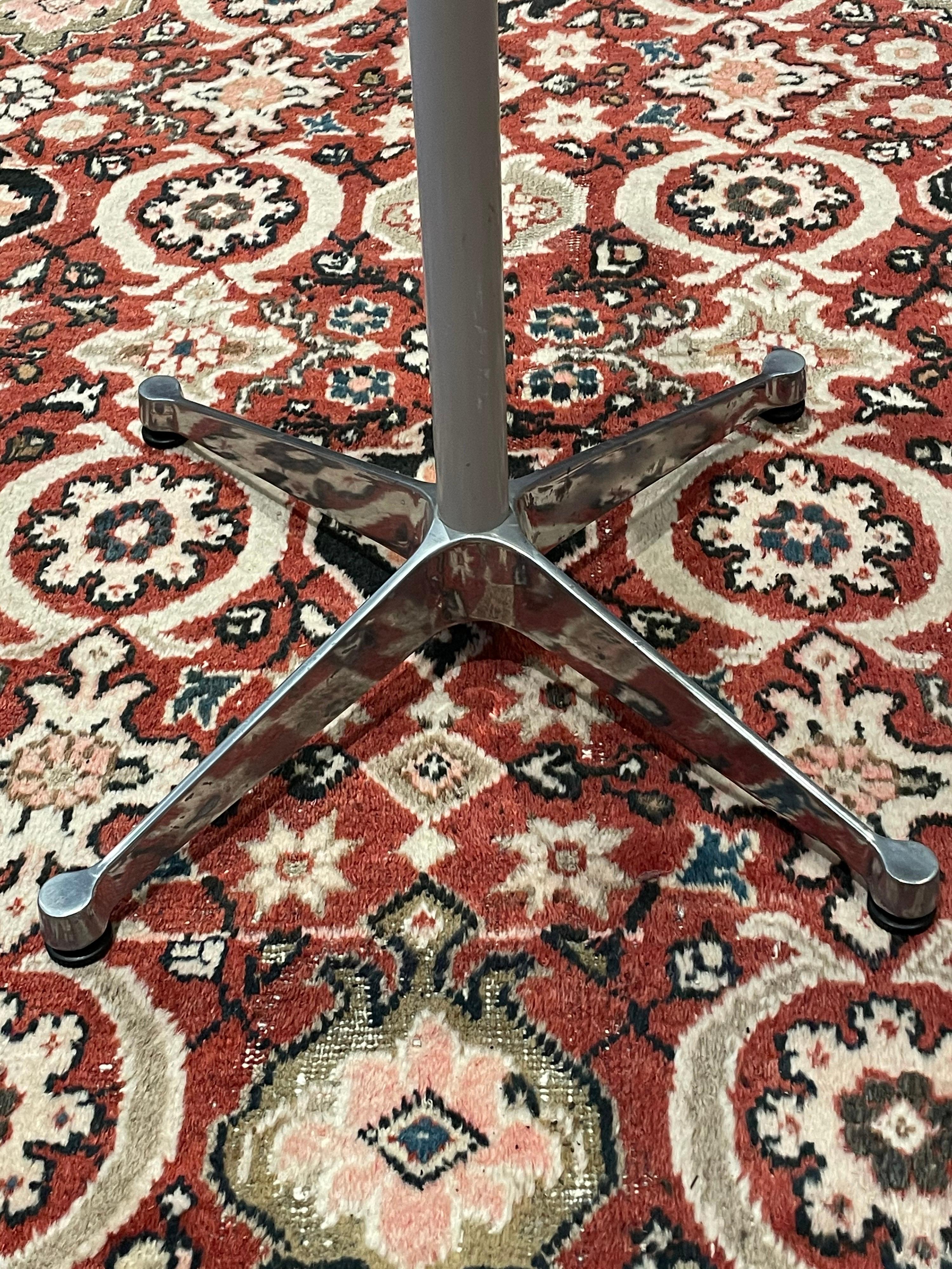 Eames Herman Miller Star Base Aluminum Group Dining Table in Travertine 2