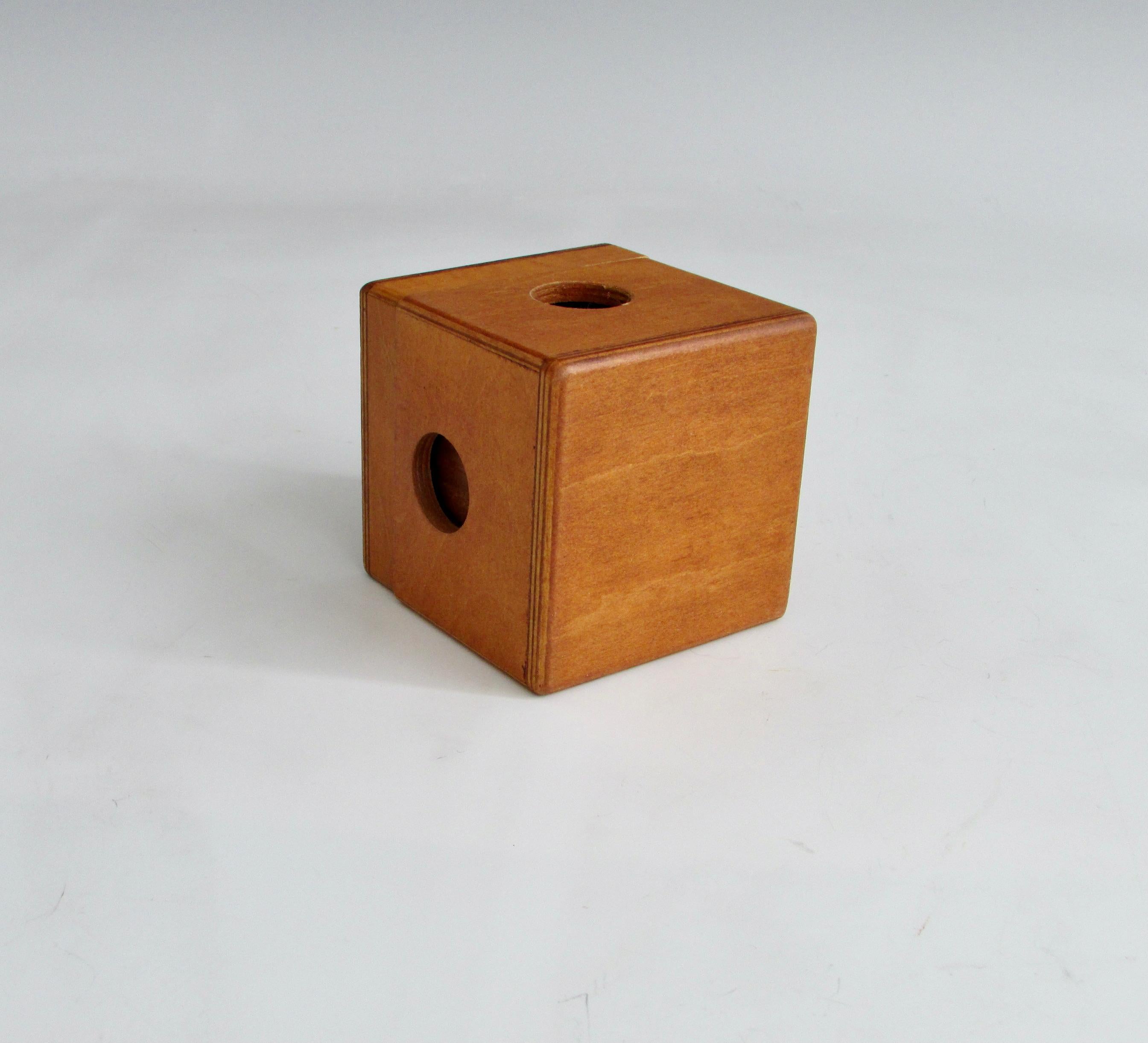 Hand-Crafted Desk Top Puzzle in Plywood Box For Sale