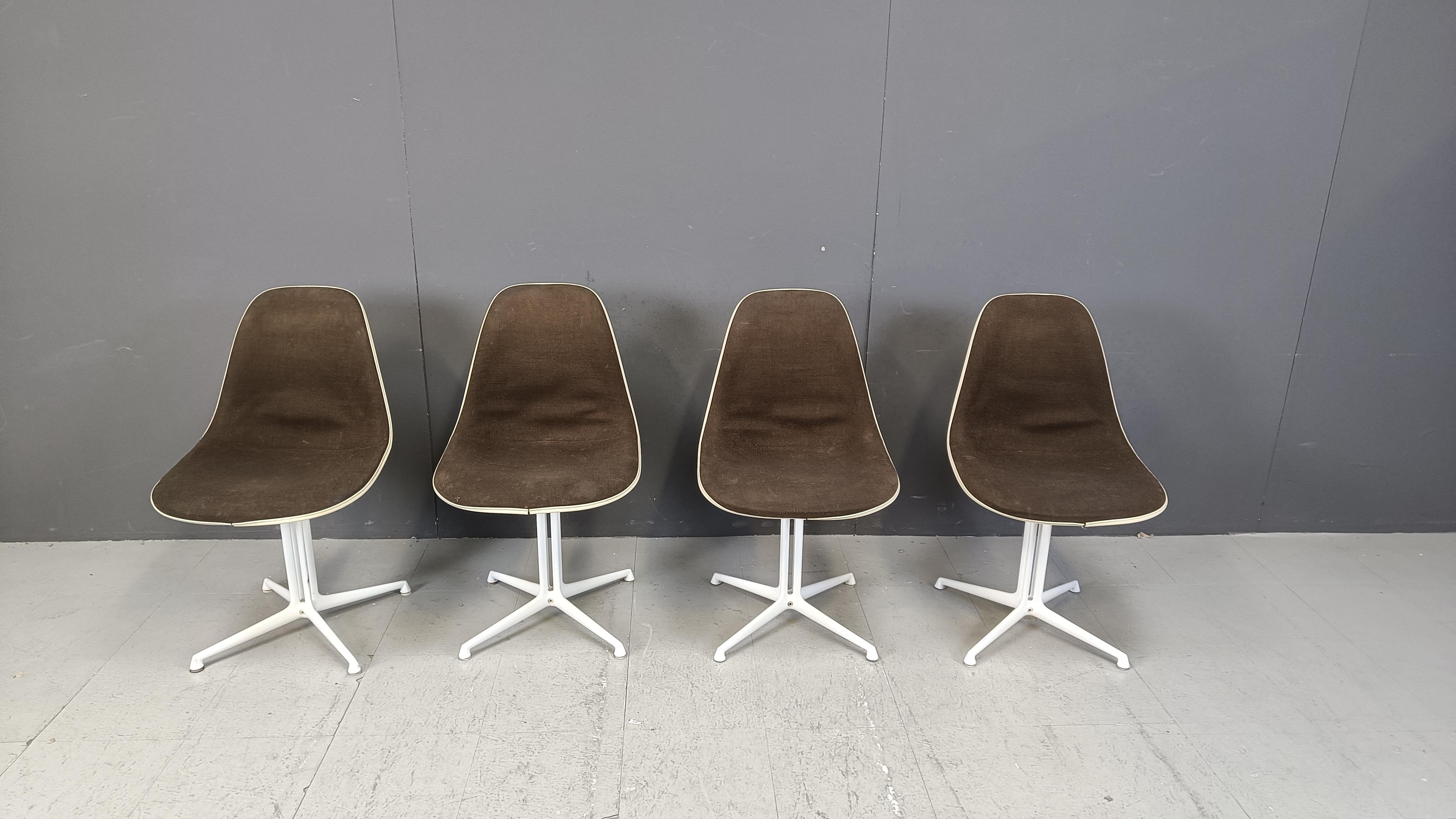 Sillas Eames La Fonda de Herman Miller, juego de 4 años 60 Era espacial