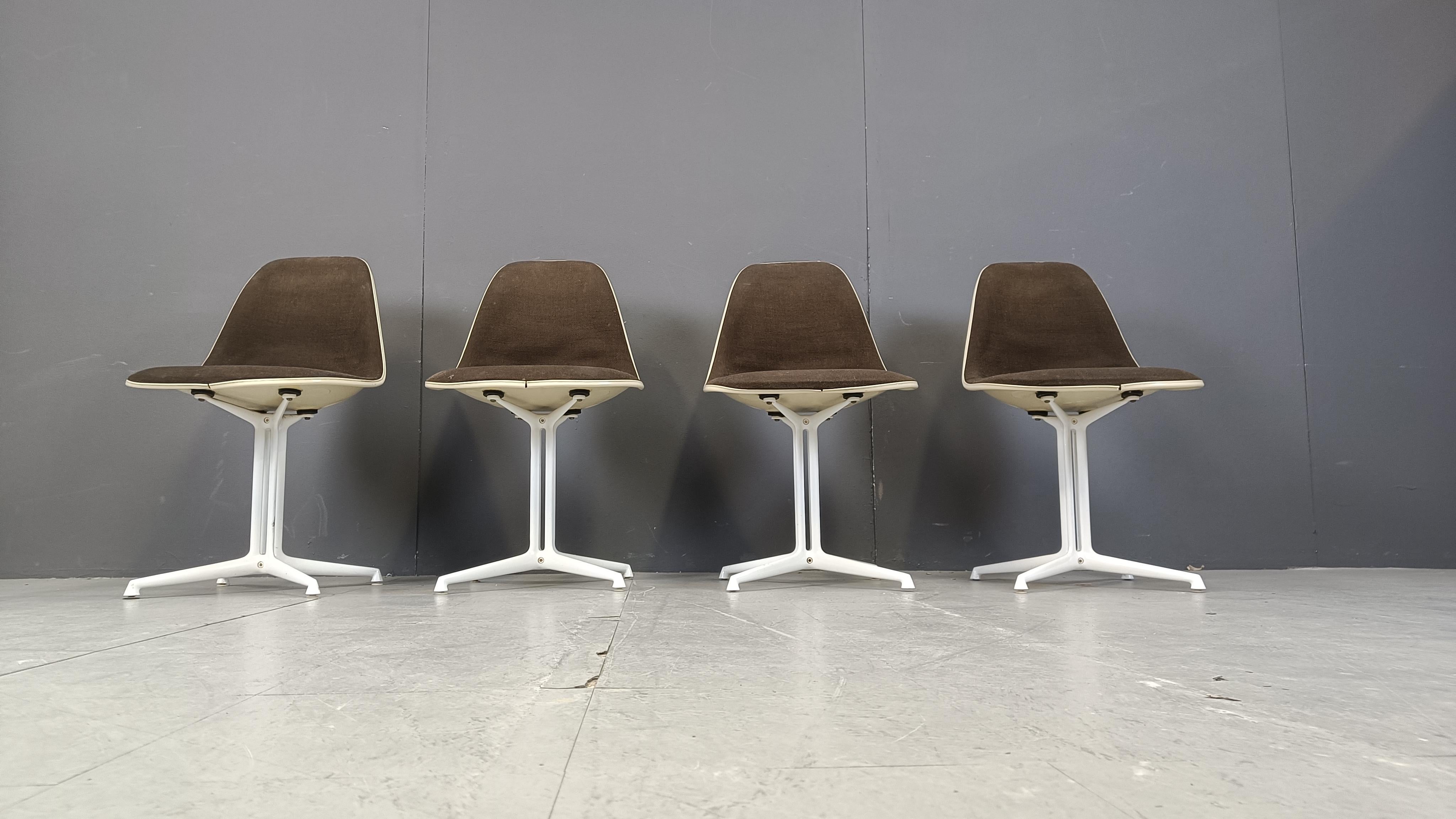 Sillas Eames La Fonda de Herman Miller, juego de 4 años 60 mediados del siglo XX
