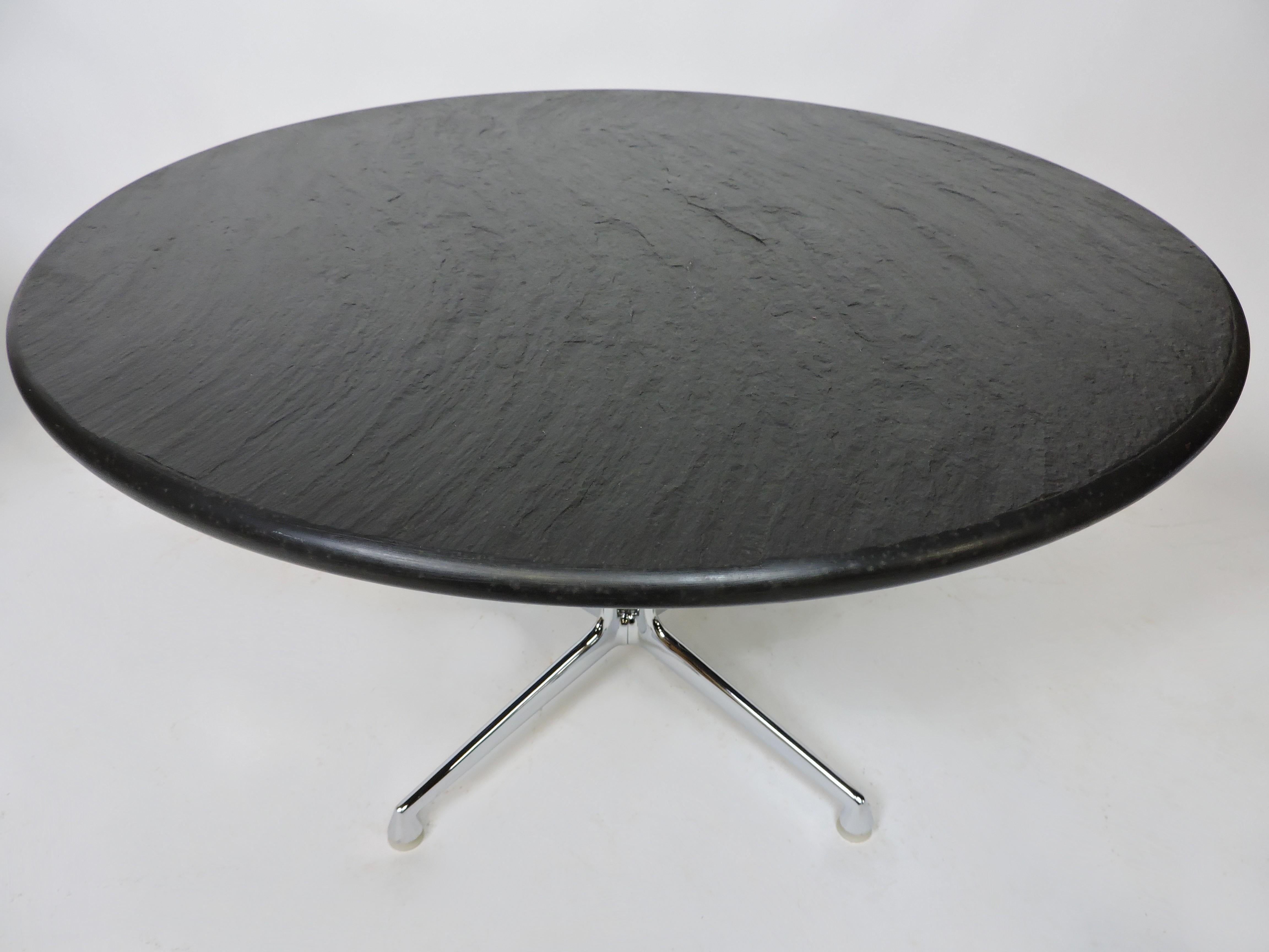 Eames La Fonda Slate Top Coffee or End Table for Herman Miller, 2 Available 1