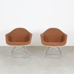 Chaises longues Eames LAR avec tissu original Alexander Girard:: Herman Miller