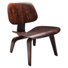 Eames LCW Pre-Production, Lounge Chair in Rio Rosewood, USA, 1945