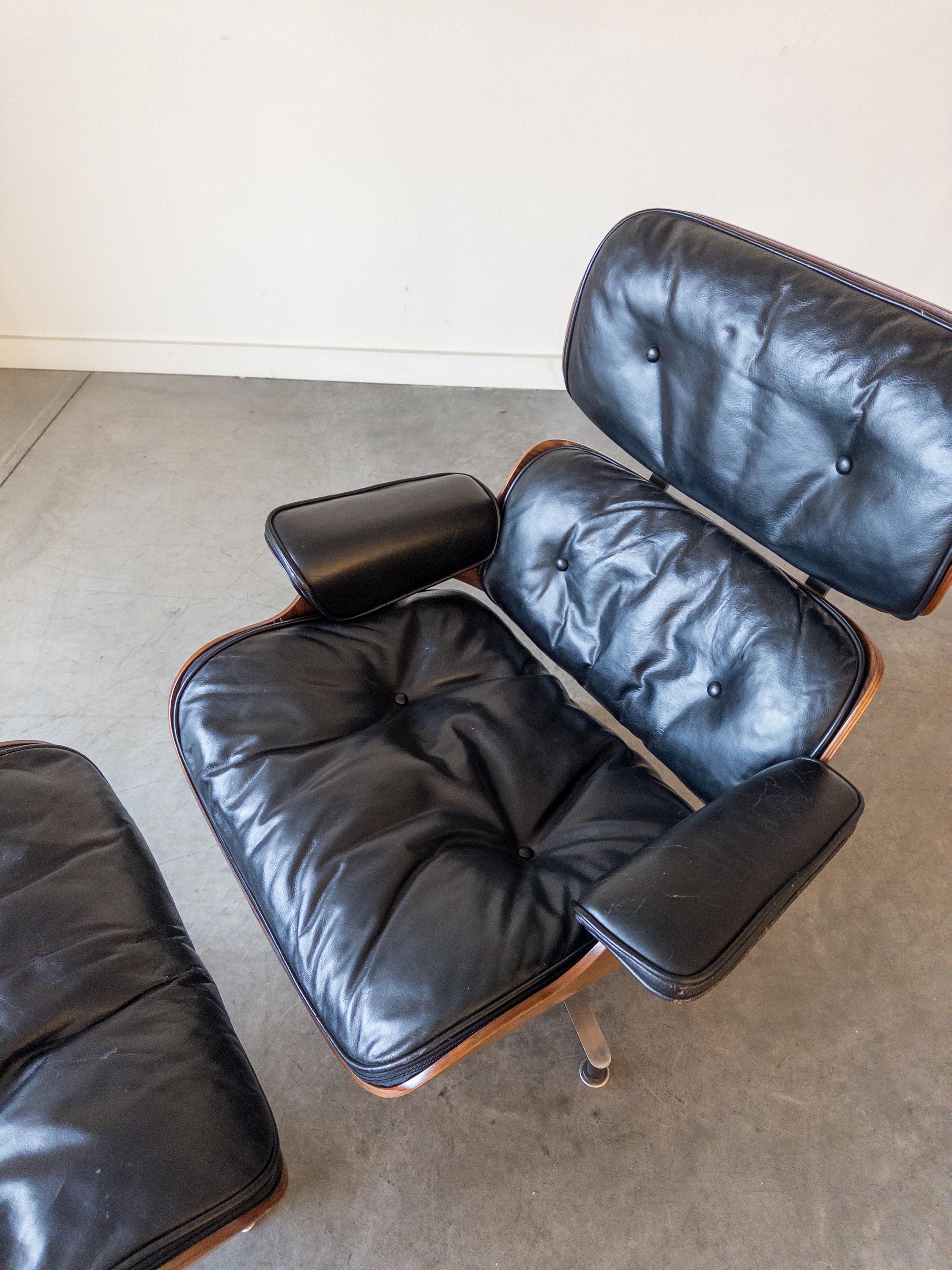 herman miller lounge chair and ottoman