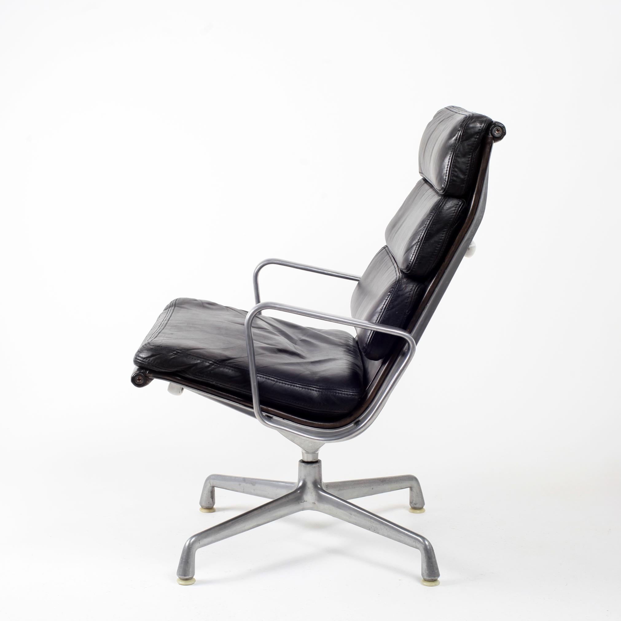 eames leather swivel chair