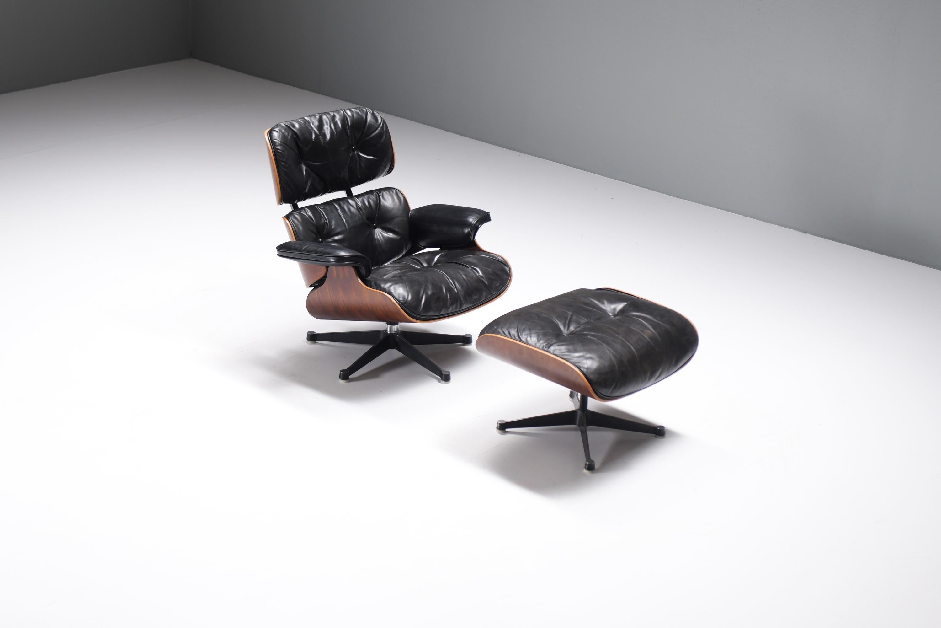 French Eames lounge by Ray & Charles Eames by Mobilier International for Herman Miller