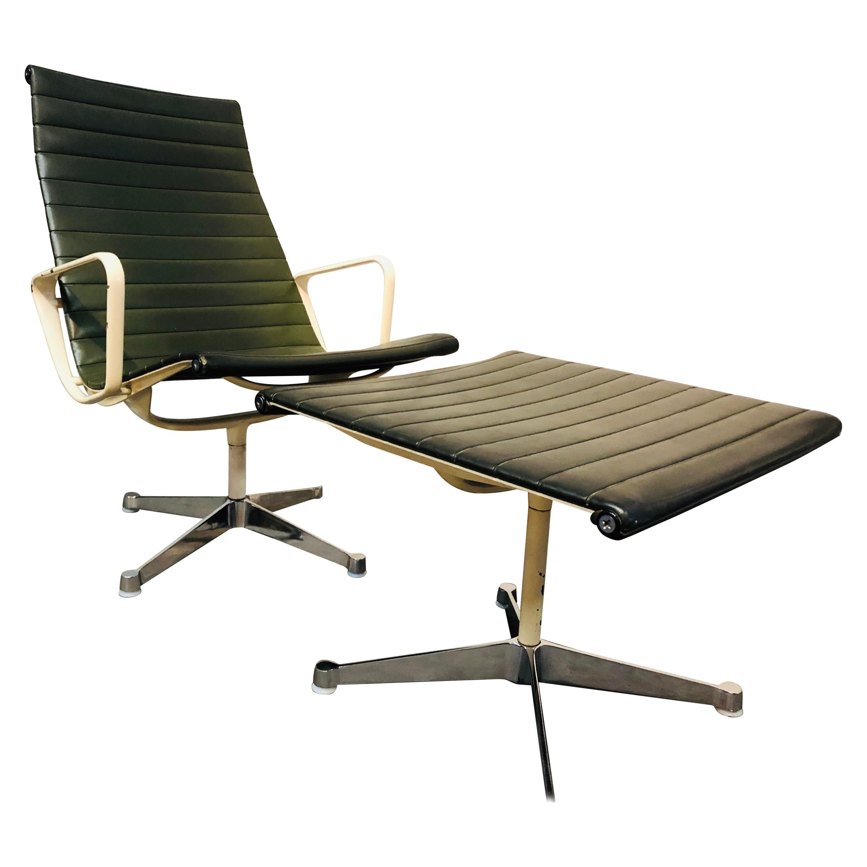 Eames Lounge Chair Aluminium Stuhl EA 115 / 116