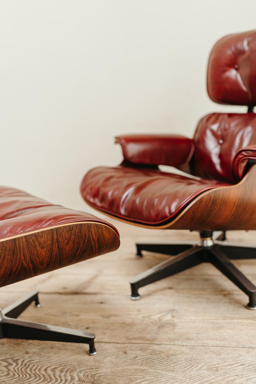 Eames Lounge Chair and Its Ottoman, Dated 1965 6