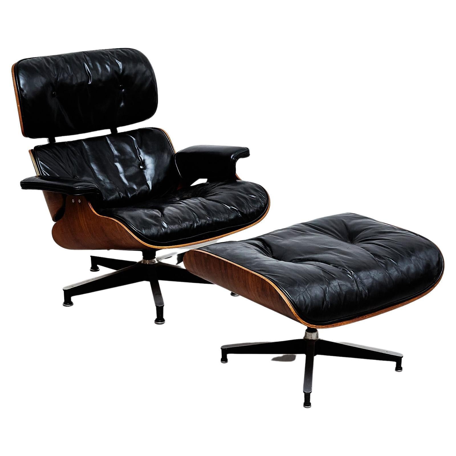 Eames Lounge Chair and Ottoman by Herman Miller, circa 1950
