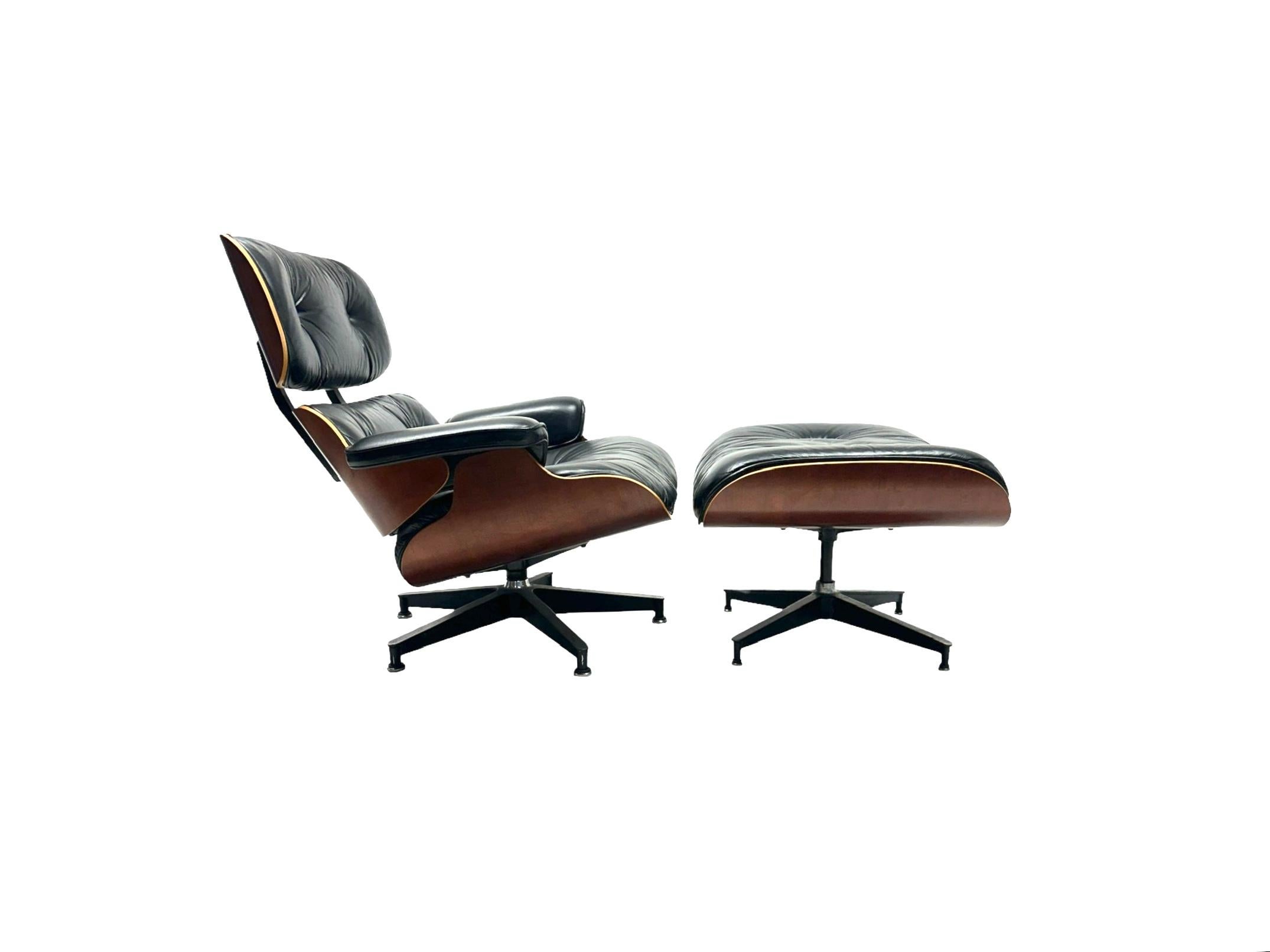 Eames Lounge Chair and Ottoman  For Sale 13