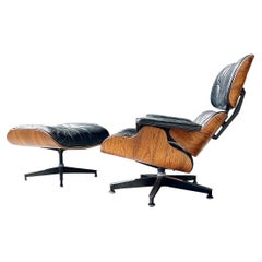 Eames Lounge Chair and Ottoman Rosewood Herman Miller Used Mid Century