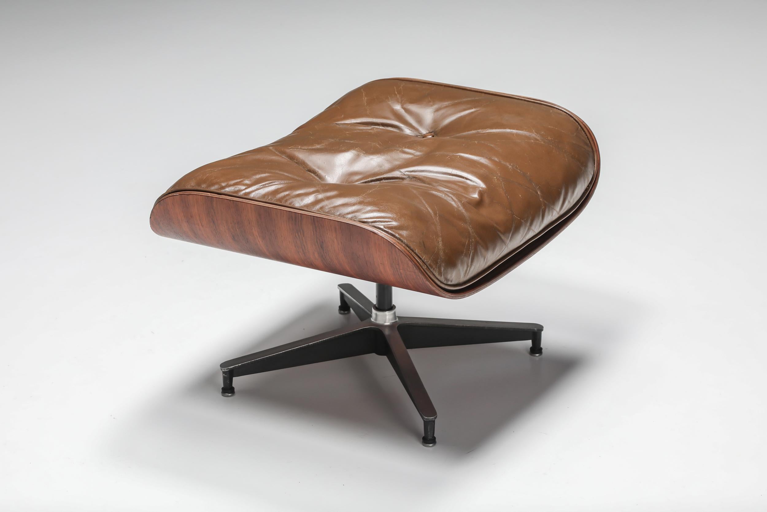 brown eames chair