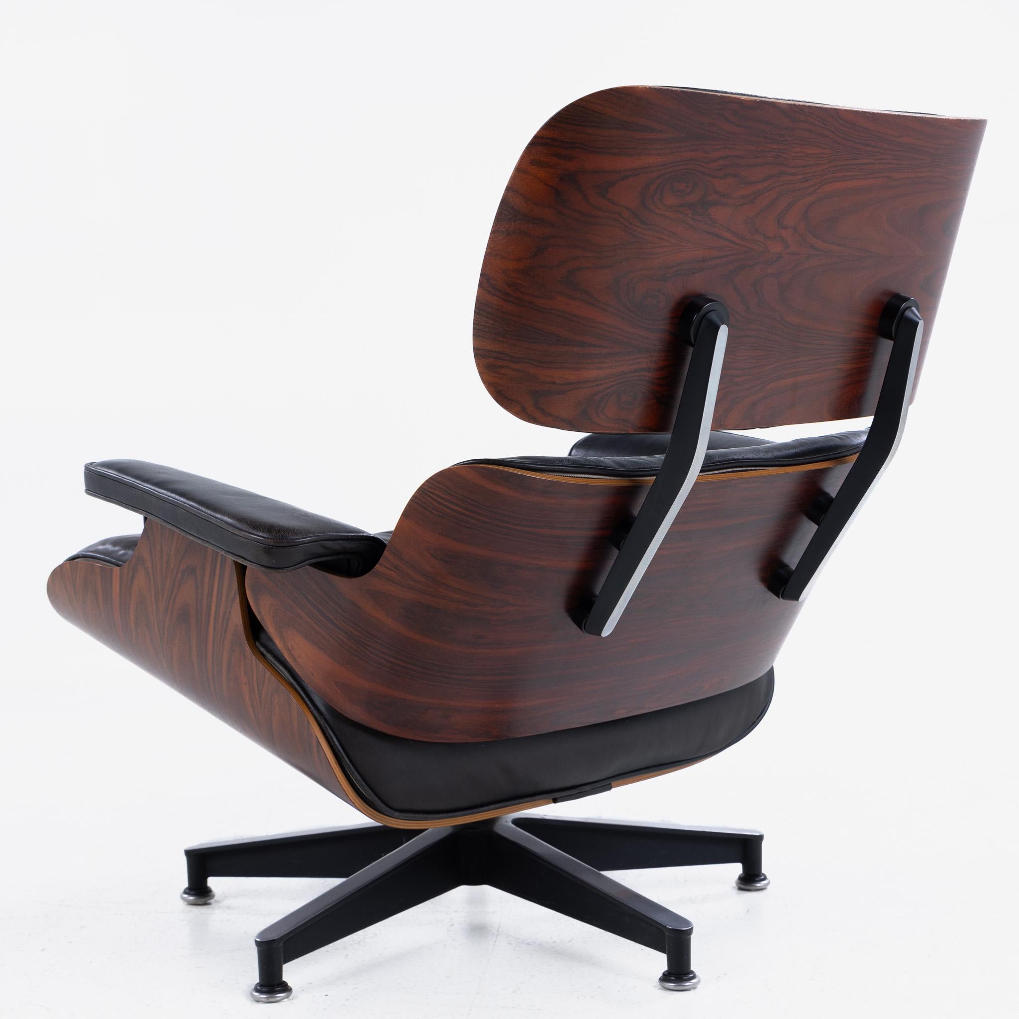 Eames Loungesessel aus Palisanderholz von Charles & Ray Eames (Moderne der Mitte des Jahrhunderts)