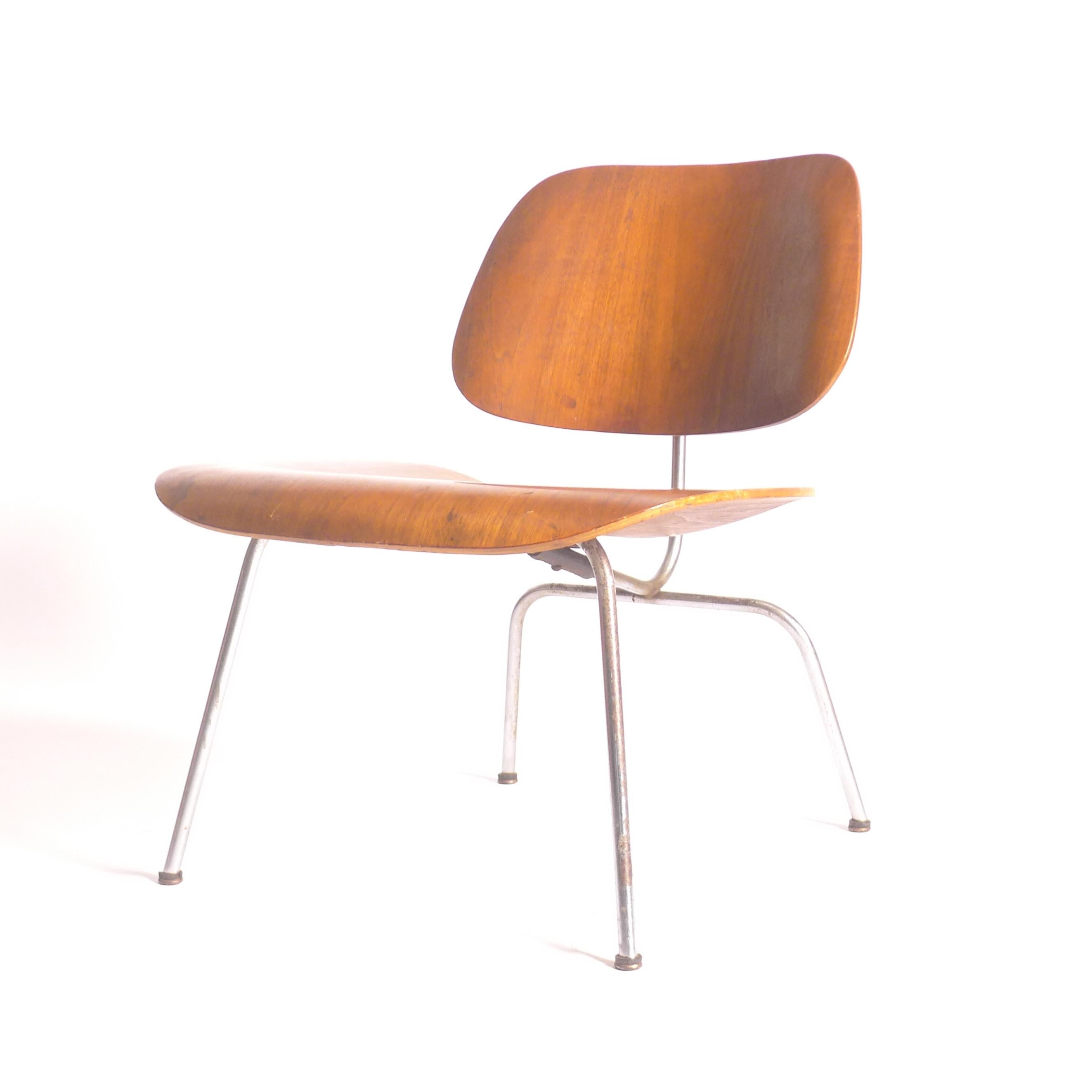 Steel Eames Lounge Chair Metal (LCM), Herman Miller, 2nd Generation, circa 1953