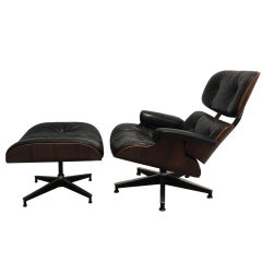 Eames "Lounge Chair" Produced by Herman Miller from 1975 in Rio Rosewood Eames "Lounge Chair" Produced by Herman Miller from 1975 in Rio Rosewood