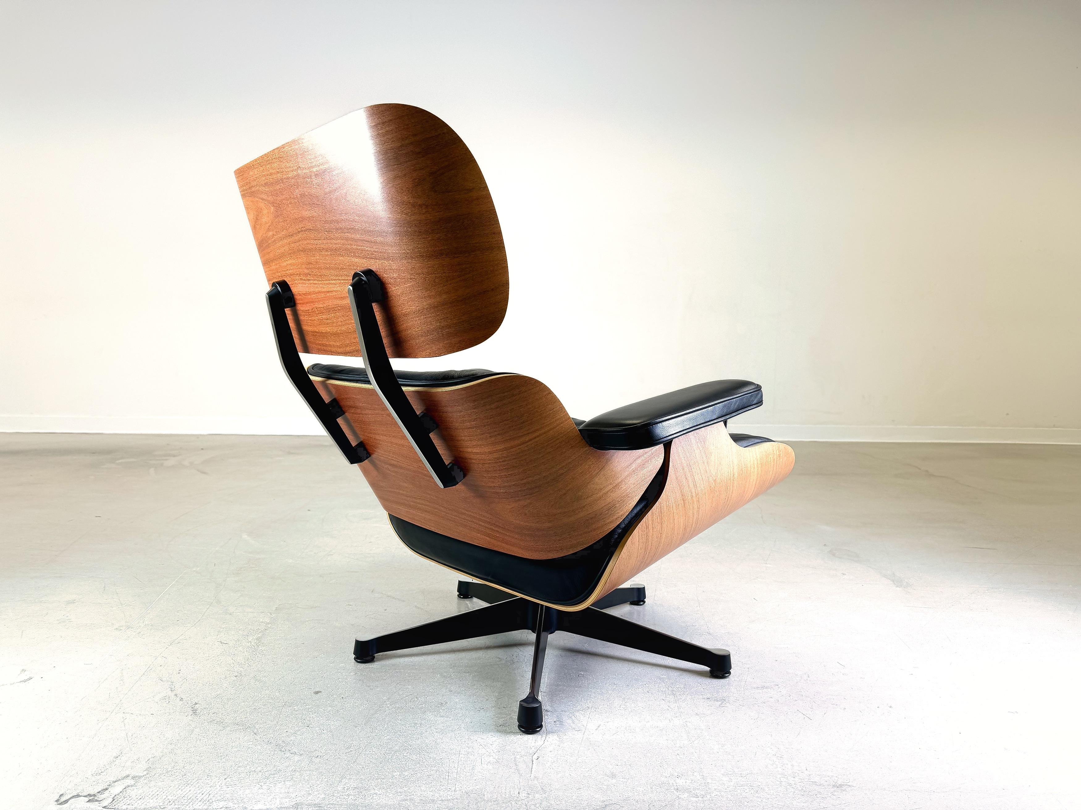 Eames Lounge chair Vitra armchair incl. ottoman black 4