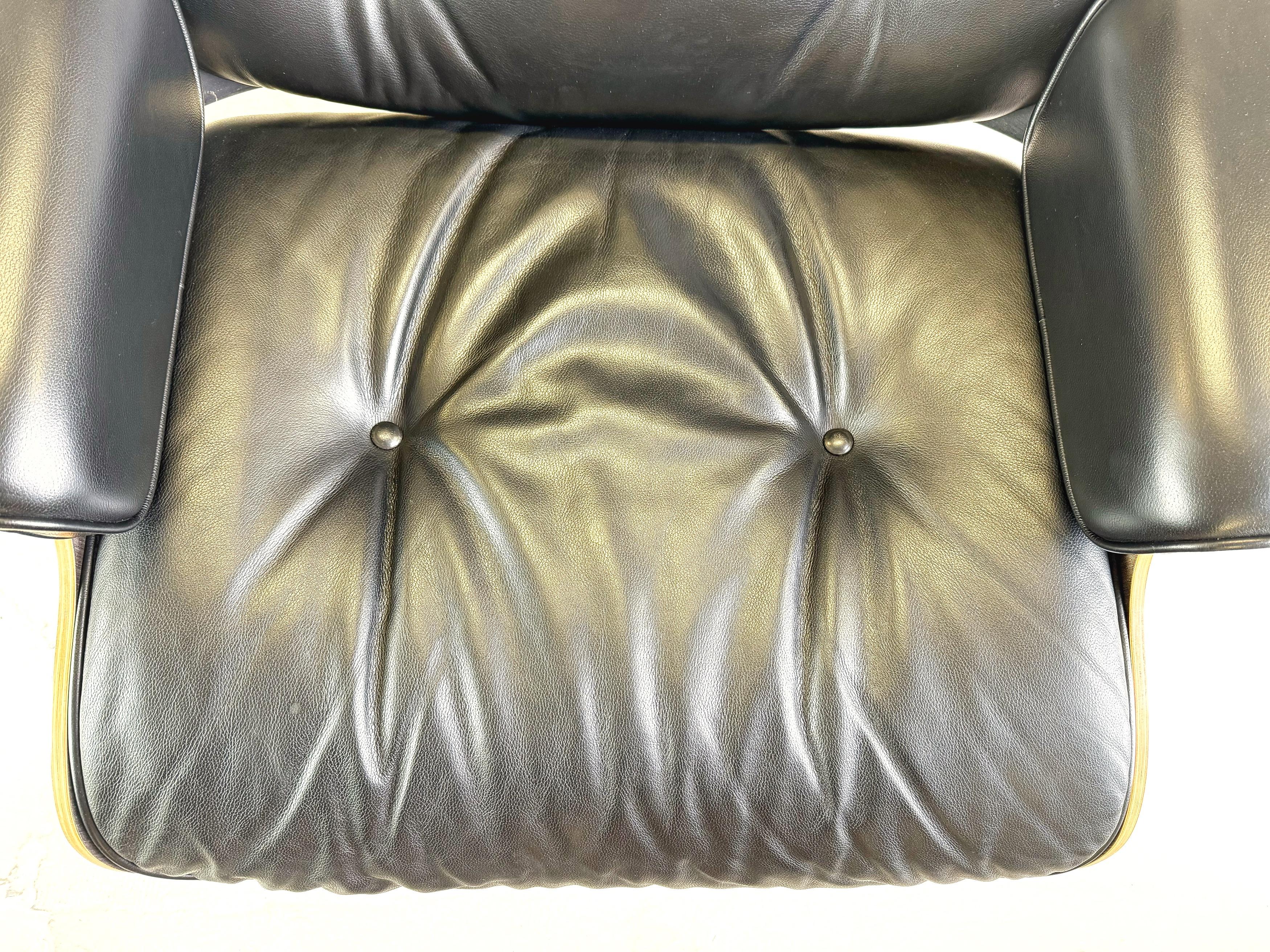 Eames Lounge chair Vitra armchair incl. ottoman black 6
