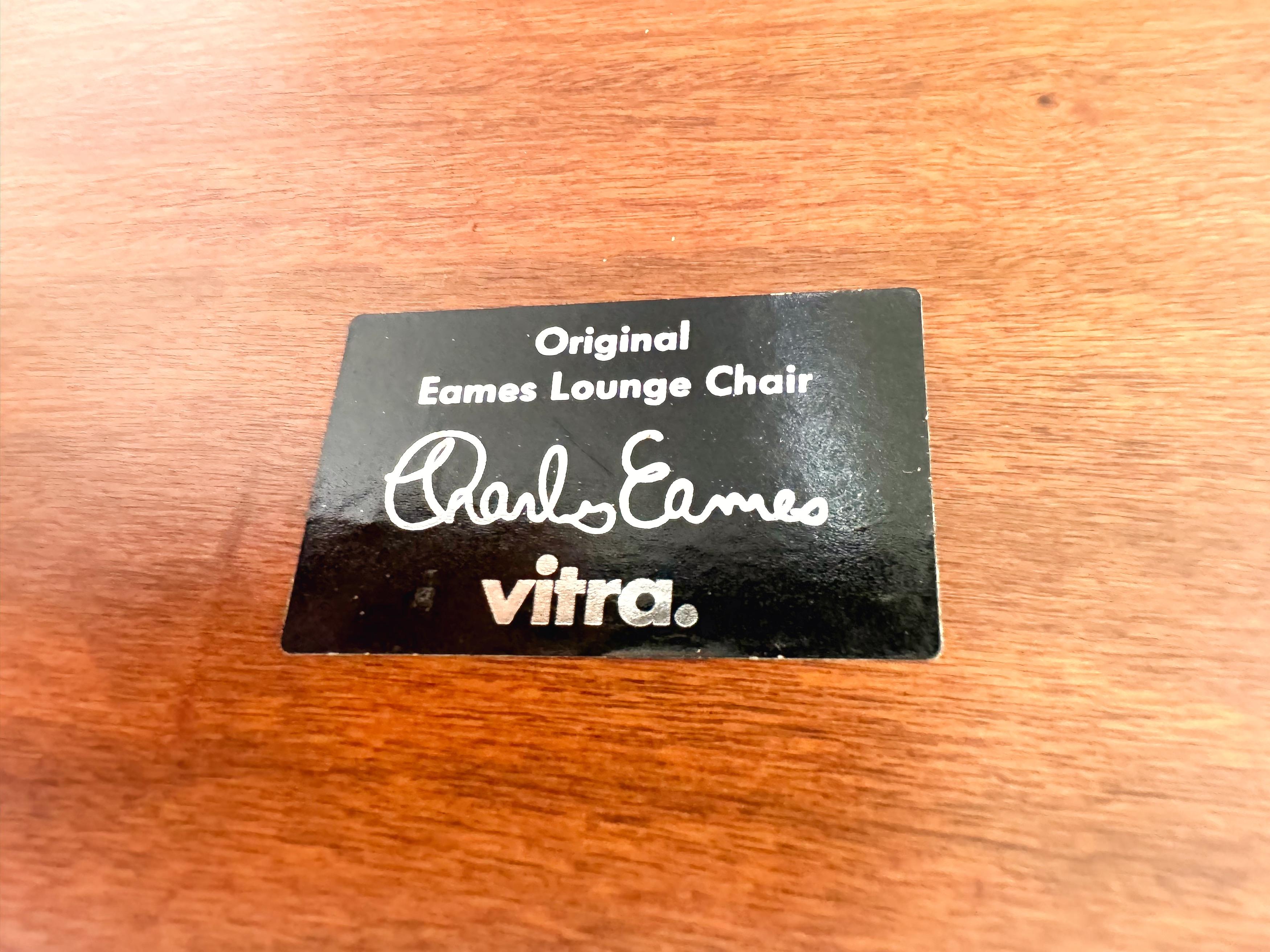 Eames Lounge chair Vitra armchair incl. ottoman black 9