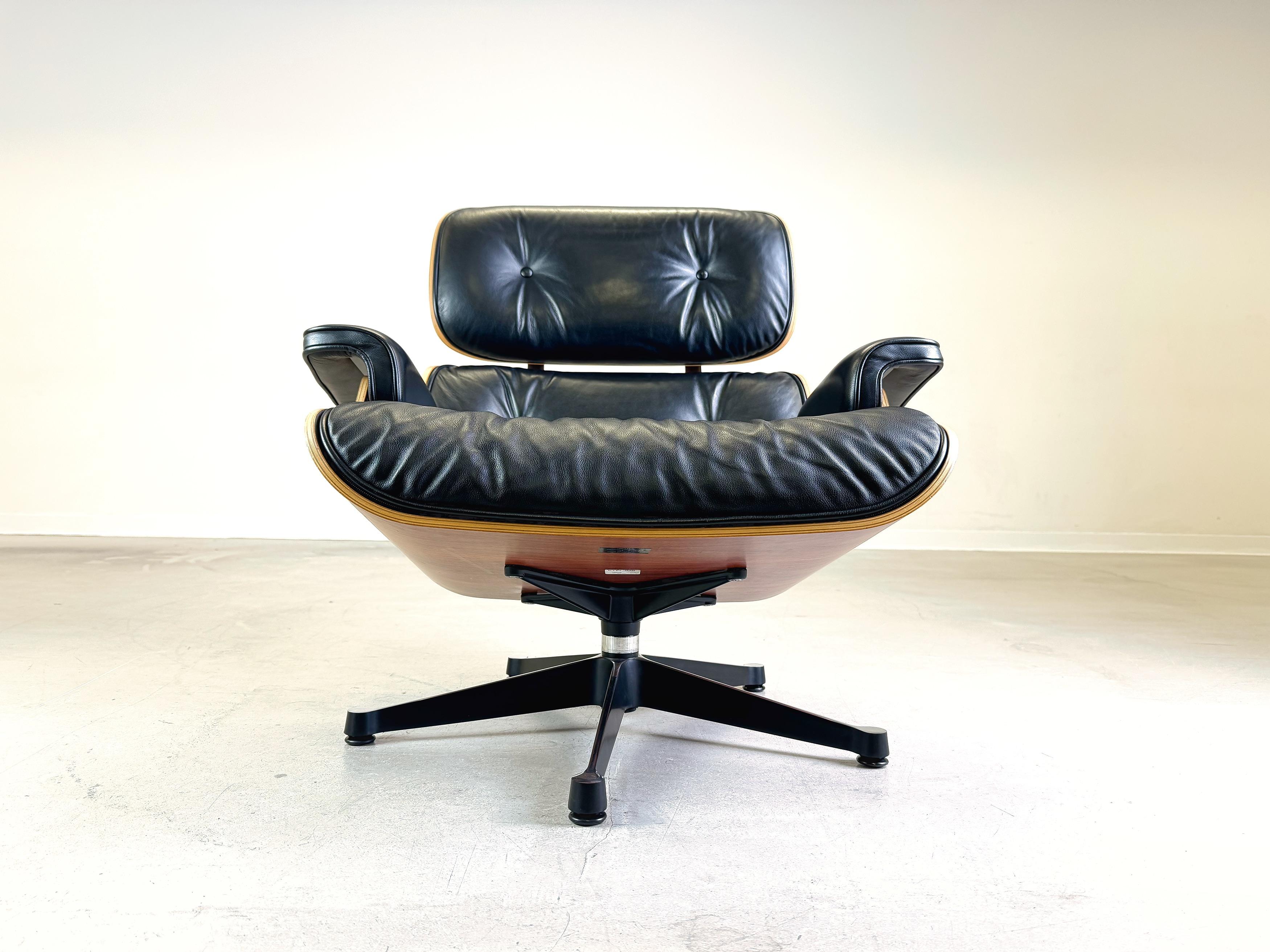 Eames Lounge chair Vitra armchair incl. ottoman black 1