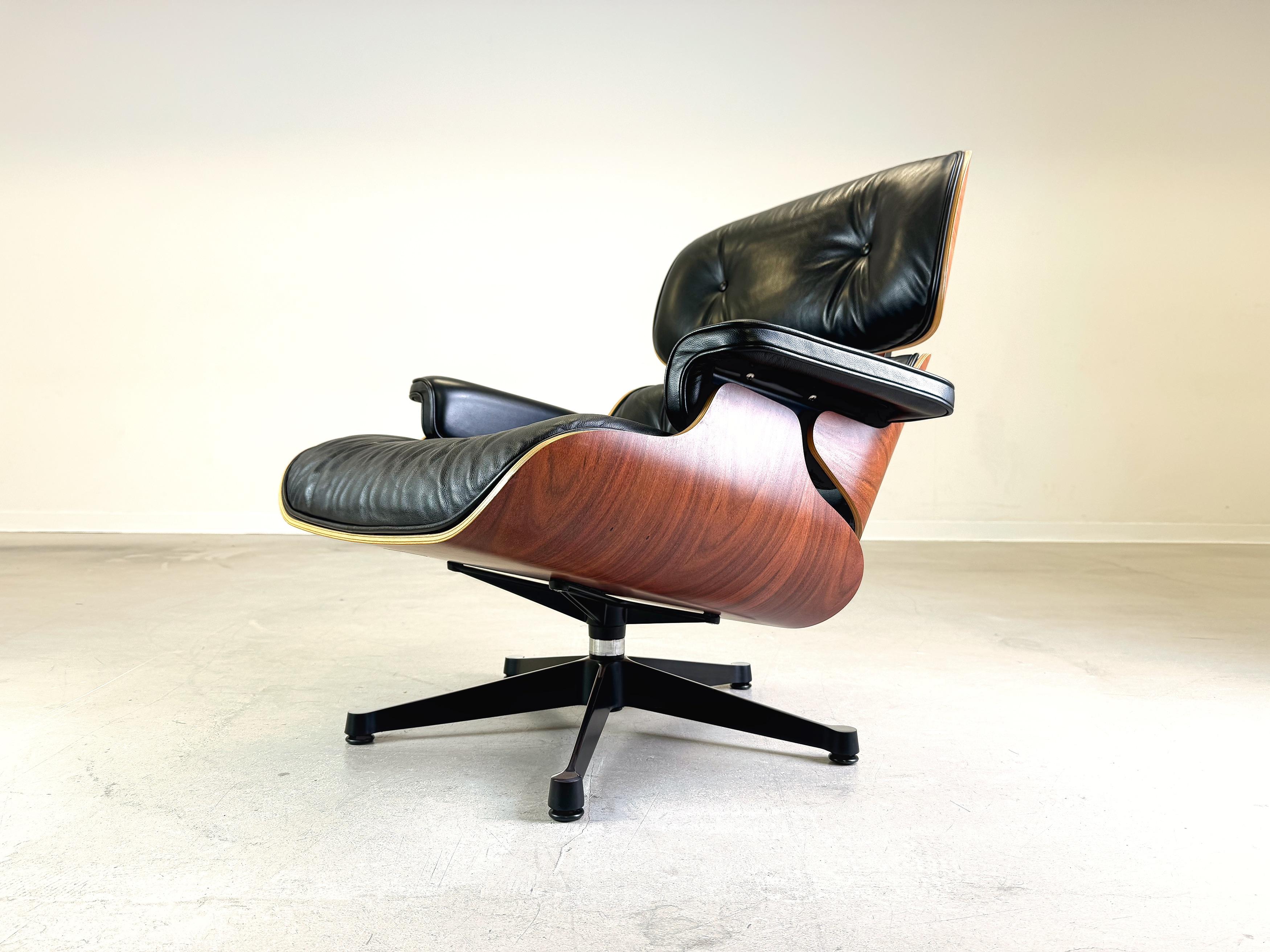Eames Lounge chair Vitra armchair incl. ottoman black 2