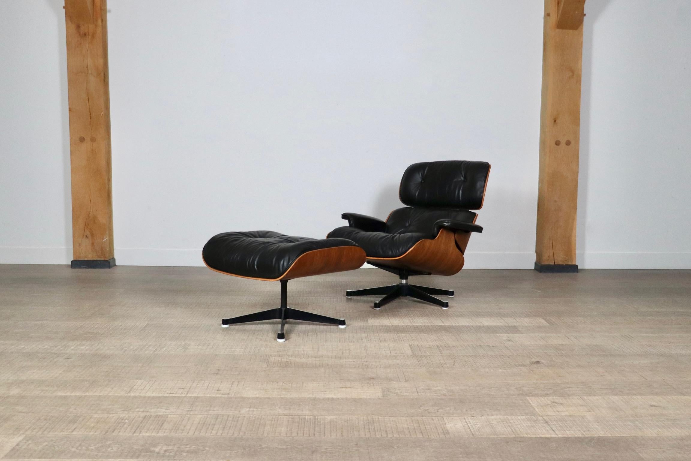 Late 20th Century Eames Lounge Chair With Ottoman By Charles And Ray Eames For Herman Miller, 1970