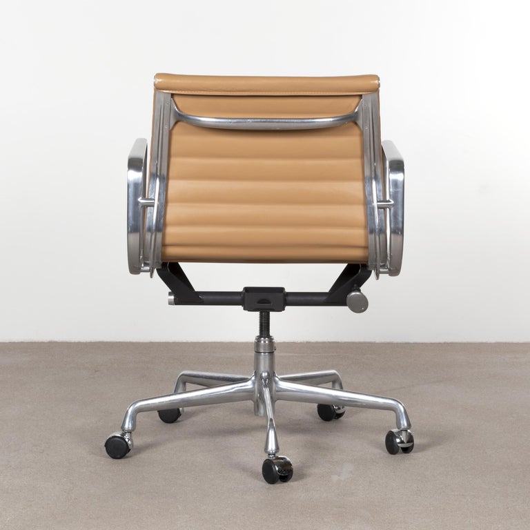 Eames Management Office Chair in Cognac Leather for Herman ...
