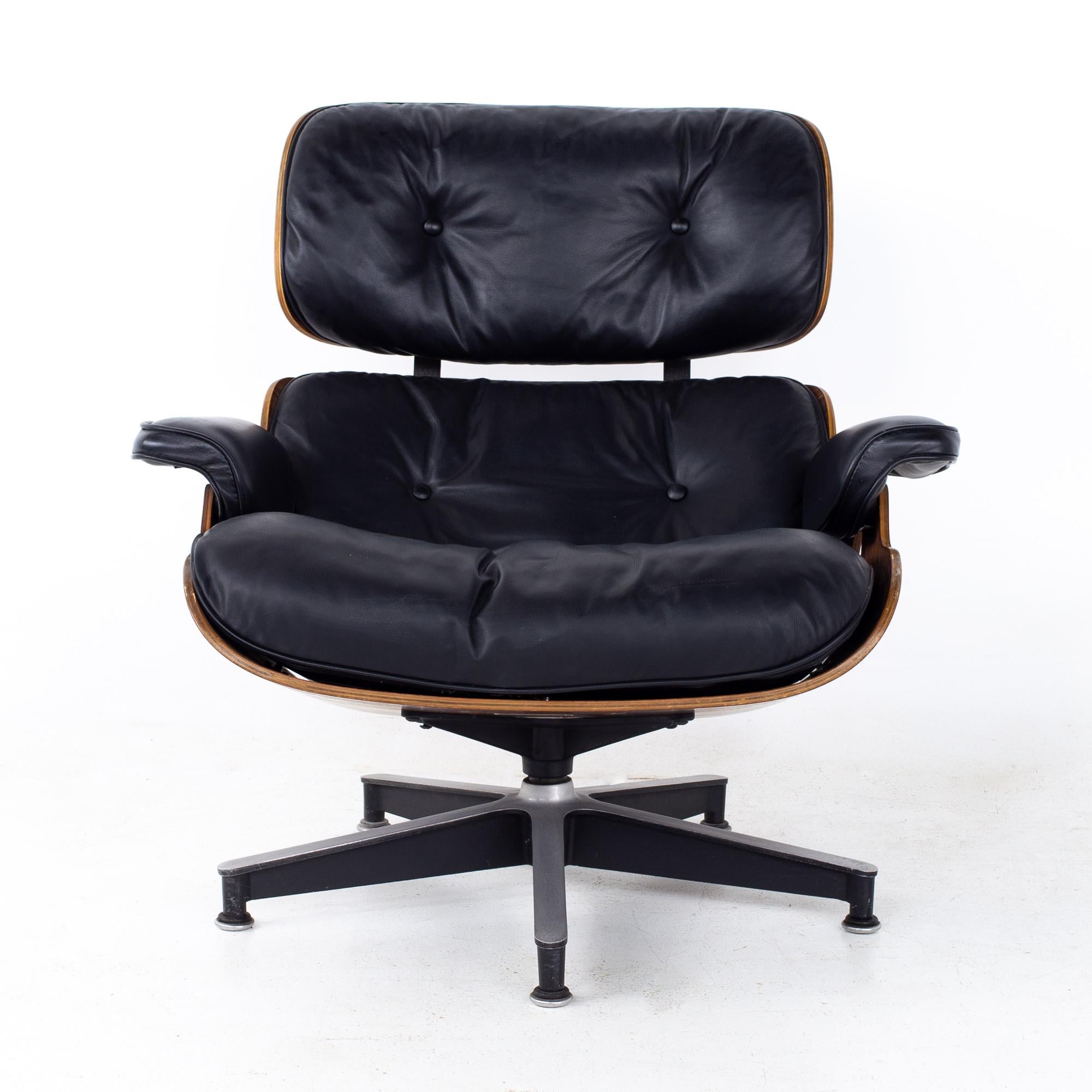 Late 20th Century Eames Mid Century Lounge Chair and Ottoman
