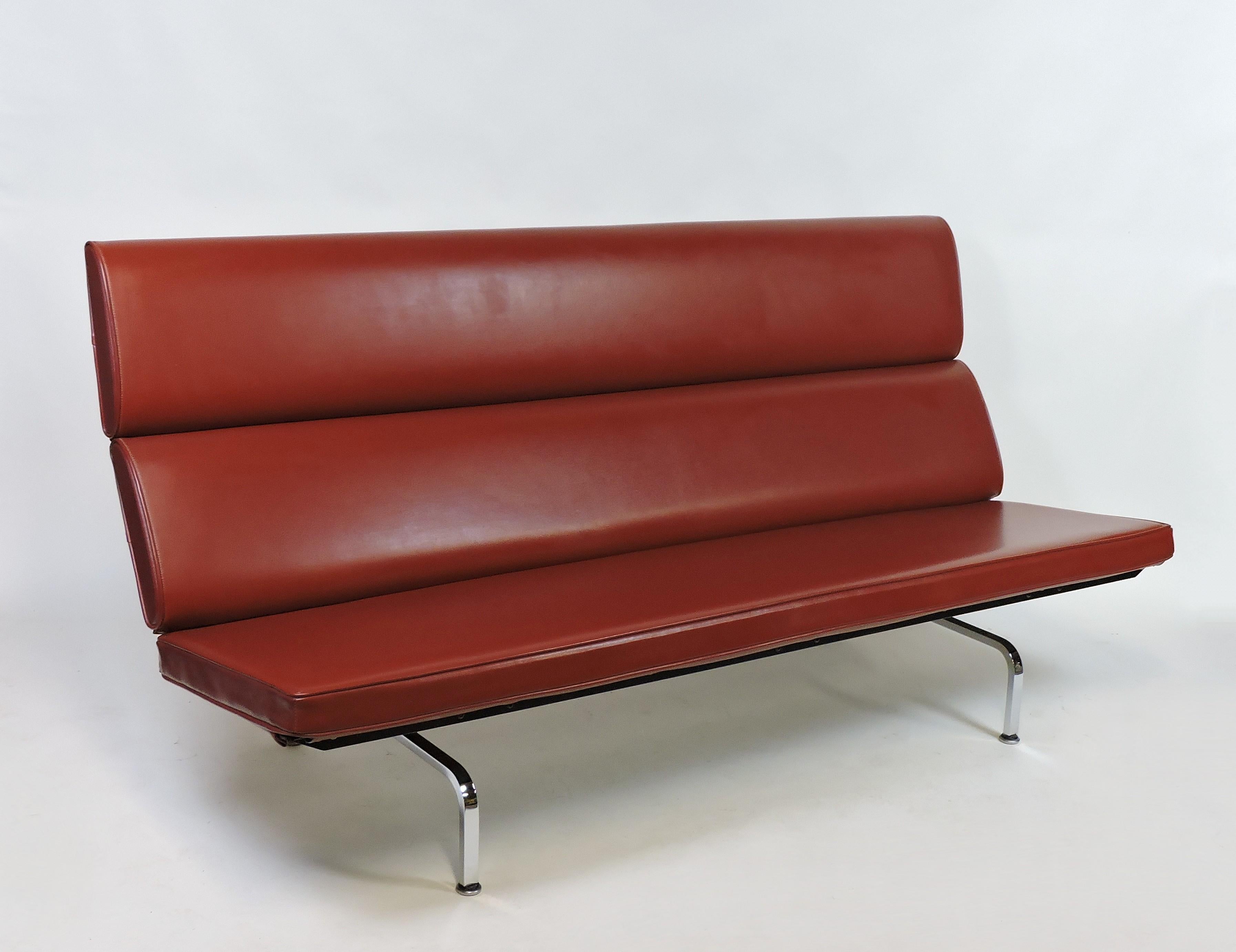 Eames Mid-Century Modern Compact Sofa by Herman Miller 6