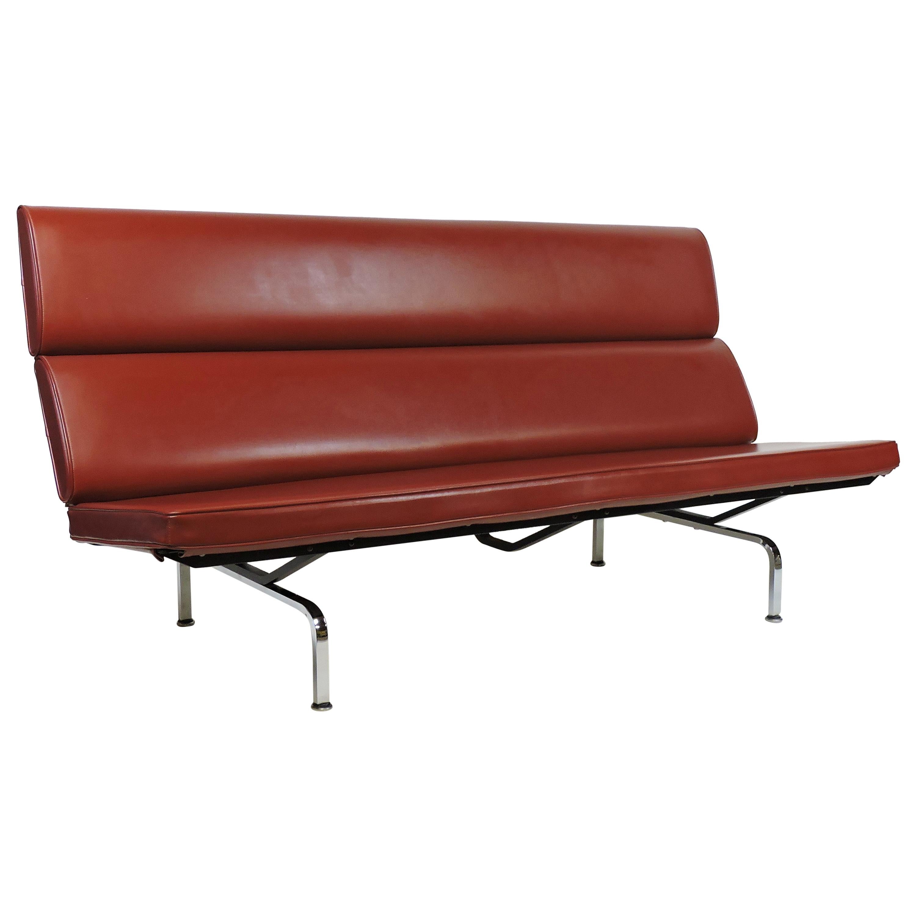 Eames Mid-Century Modern Compact Sofa by Herman Miller